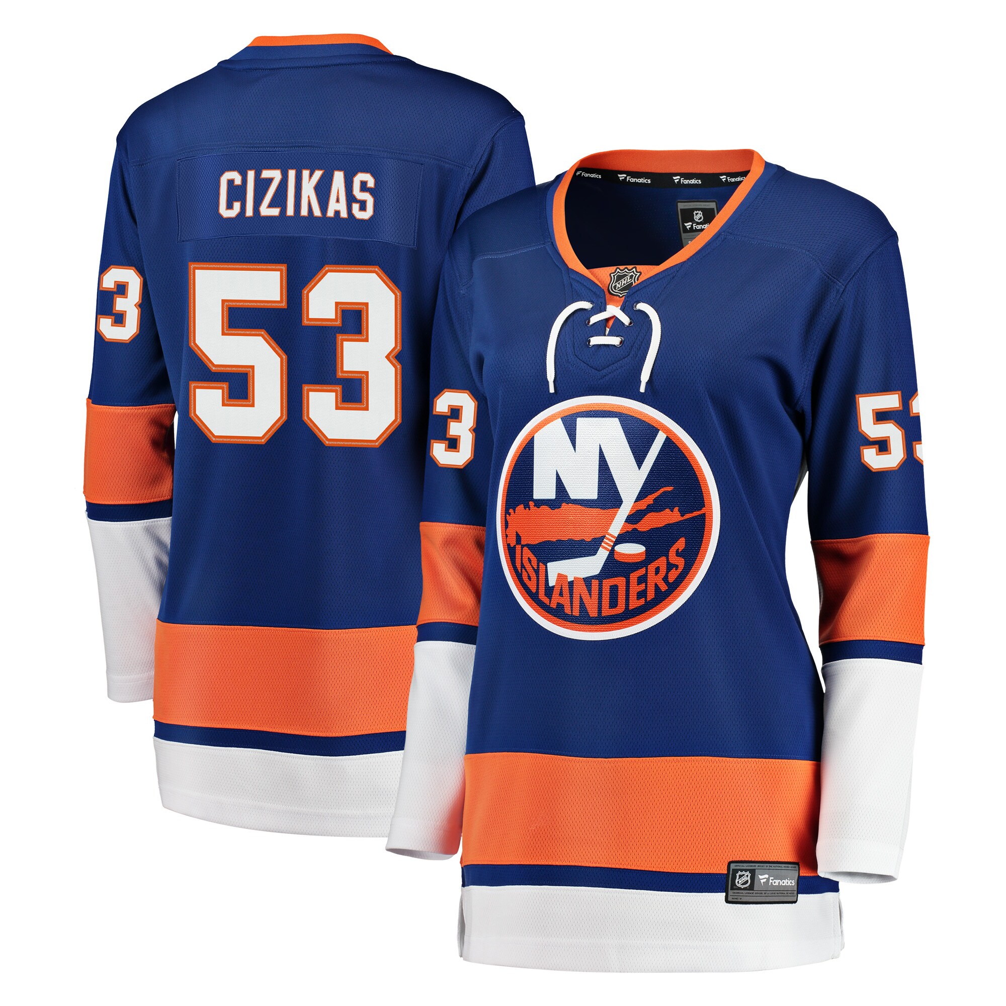Women's New York Islanders Casey Cizikas Royal Breakaway Player Jersey - JS848 