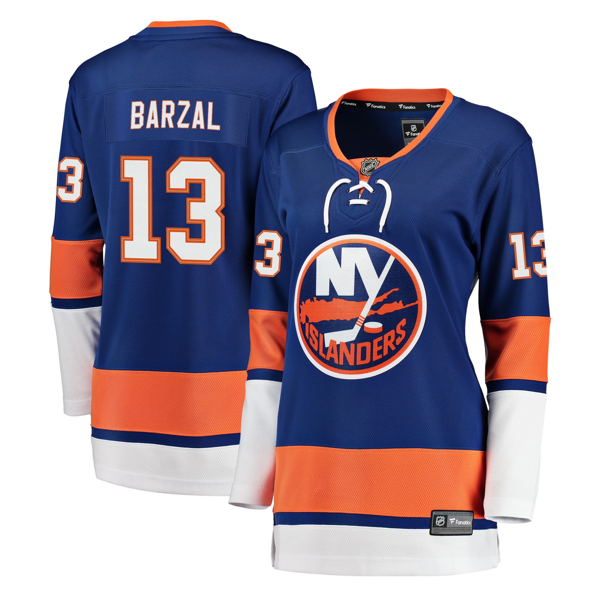 Women's New York Islanders Mathew Barzal Royal Breakaway Player Jersey - JS920 