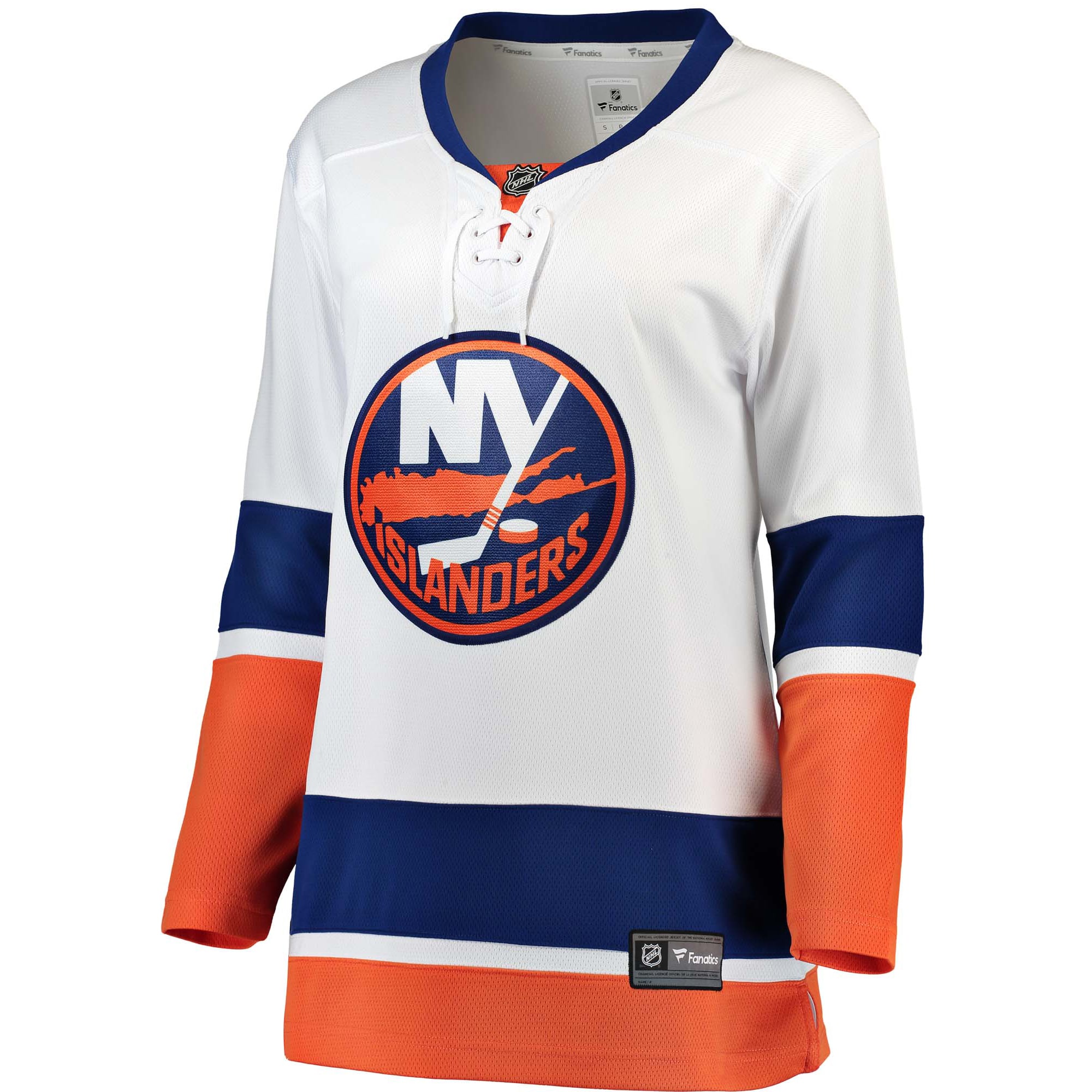 Alternative view of Women's New York Islanders White Away Breakaway Jersey - JS521 