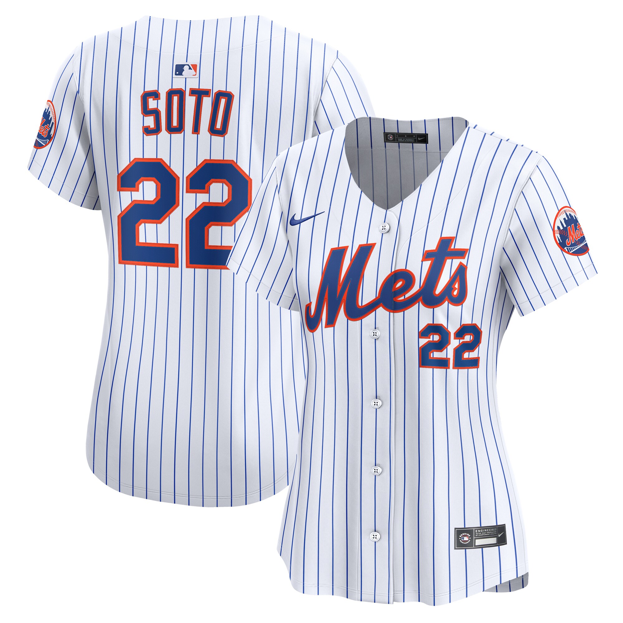 Women's New York Mets Juan Soto White Home Limited Player Jersey 