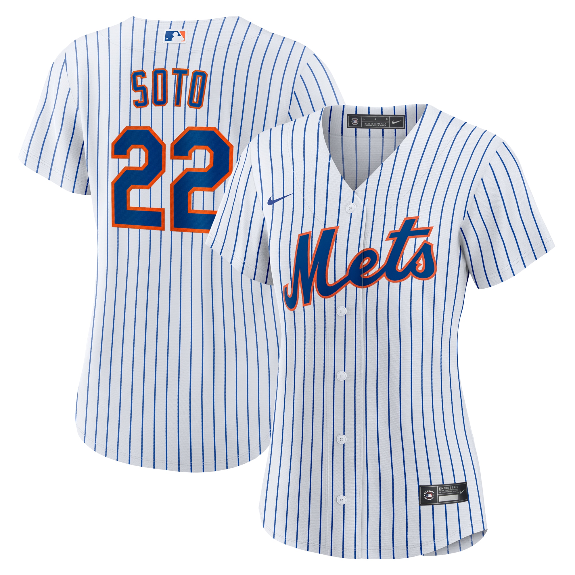 Women's New York Mets Juan Soto White Home Player Jersey 