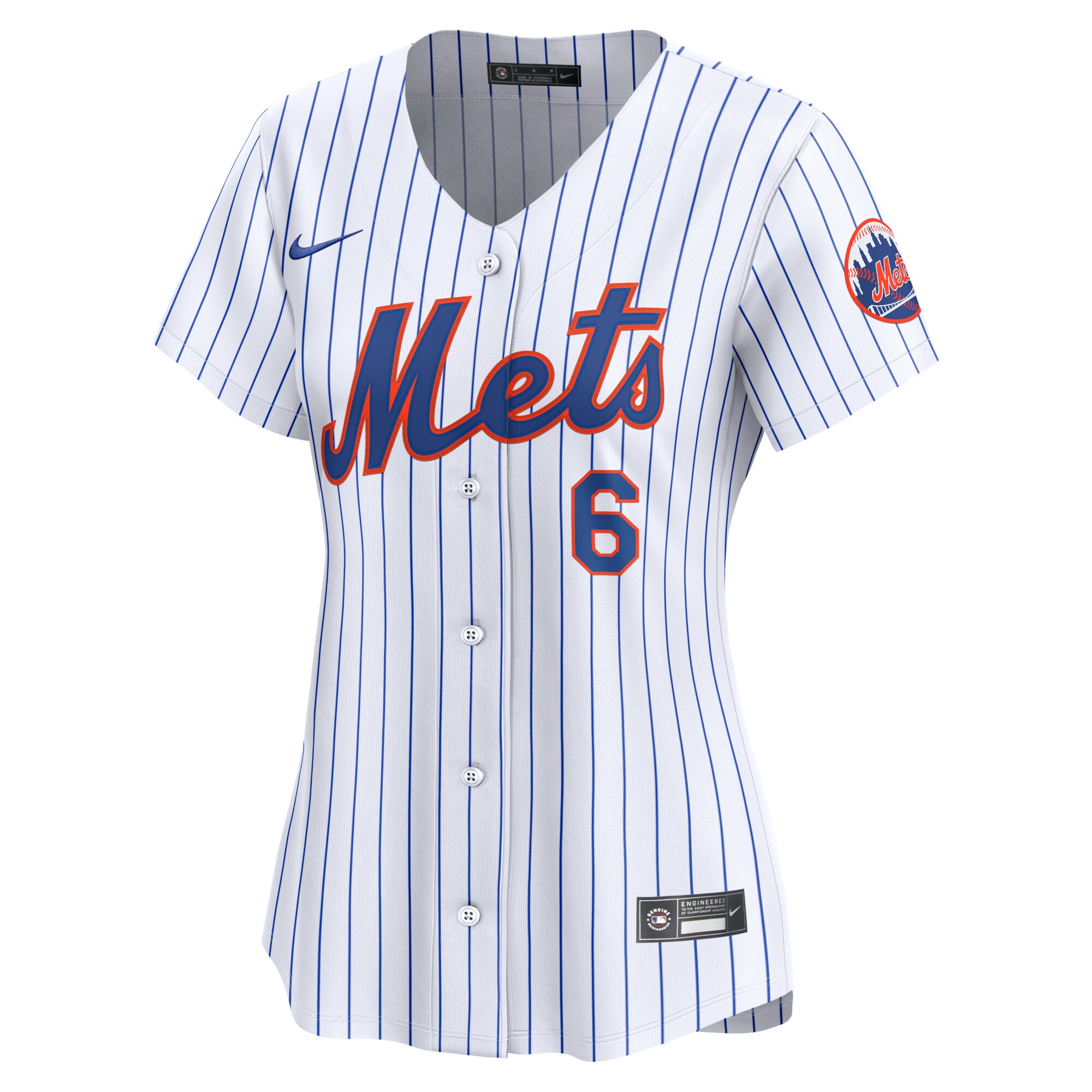 Alternative view of Women's New York Mets Starling Marte White Home Limited Player Jersey 