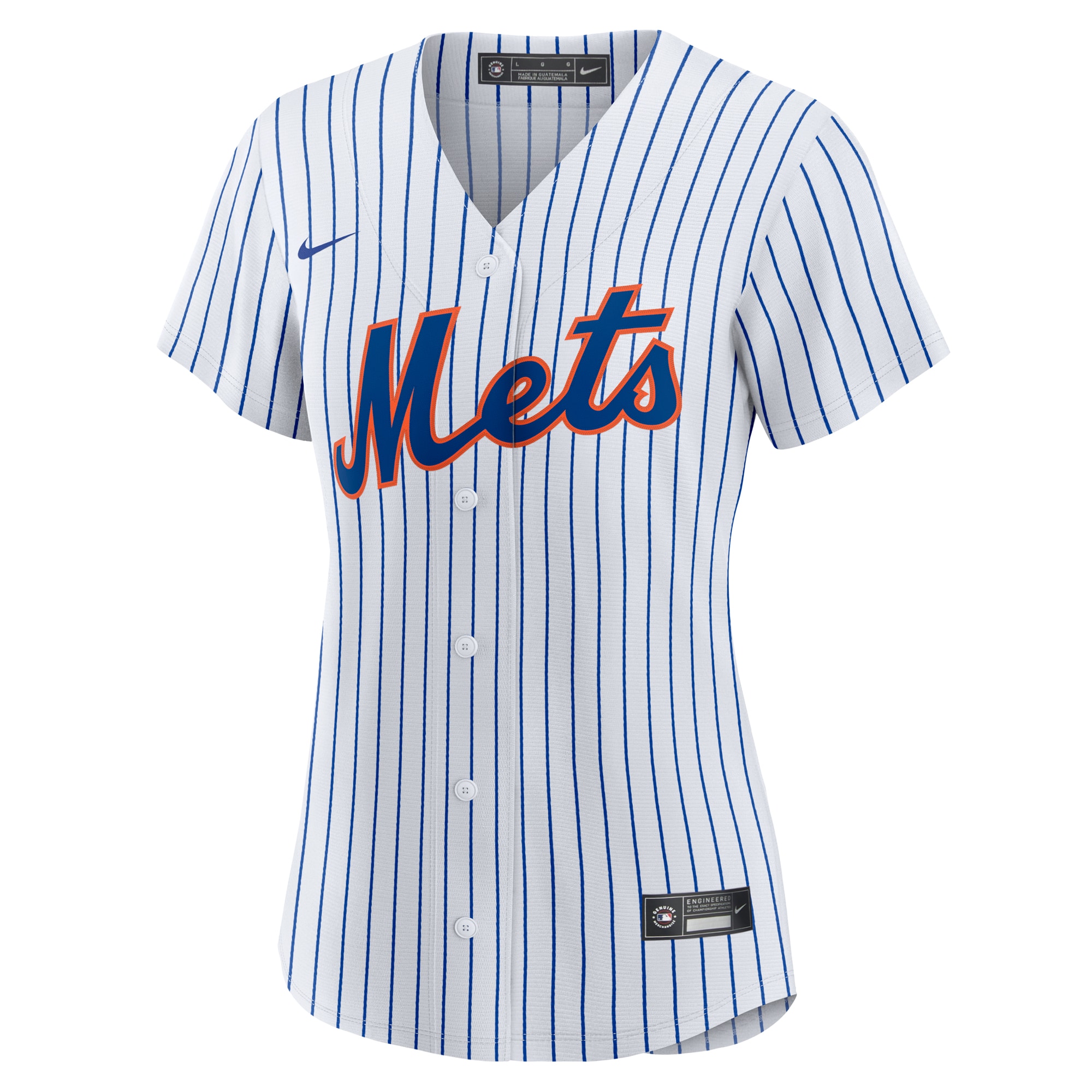 Alternative view of Women's New York Mets White #1 Mom Home Jersey 