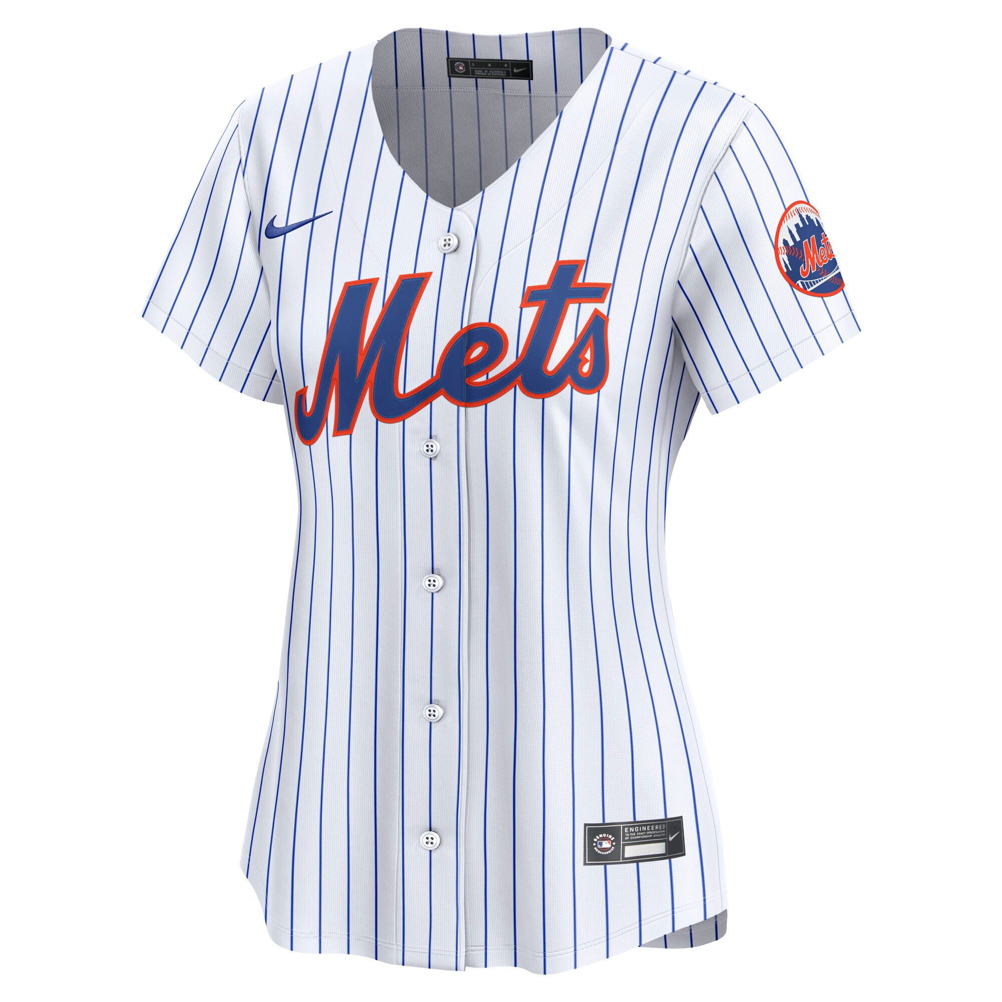 Alternative view of Women's New York Mets White Home Limited Jersey 