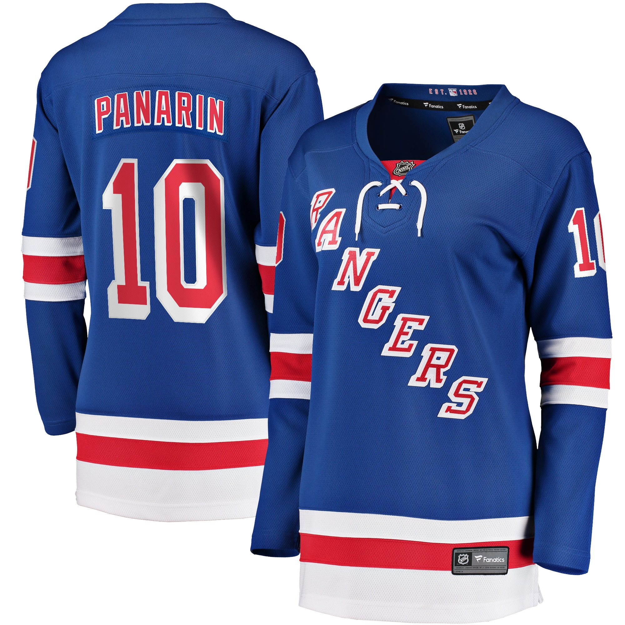 Women's New York Rangers Artemi Panarin Blue Home Premier Breakaway Player Jersey - JS392 