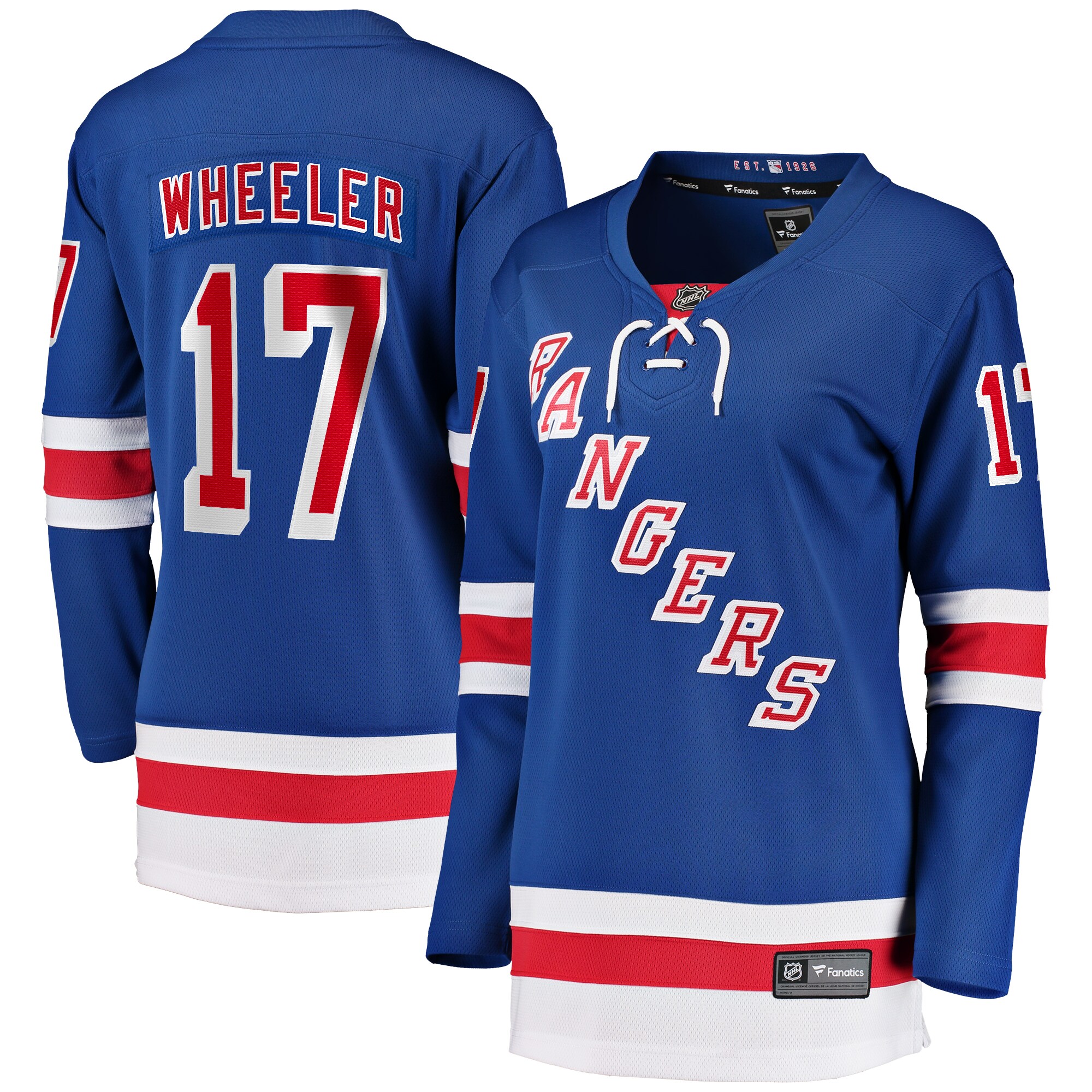 Women's New York Rangers Blake Wheeler Blue Home Breakaway Player Jersey - JS218 