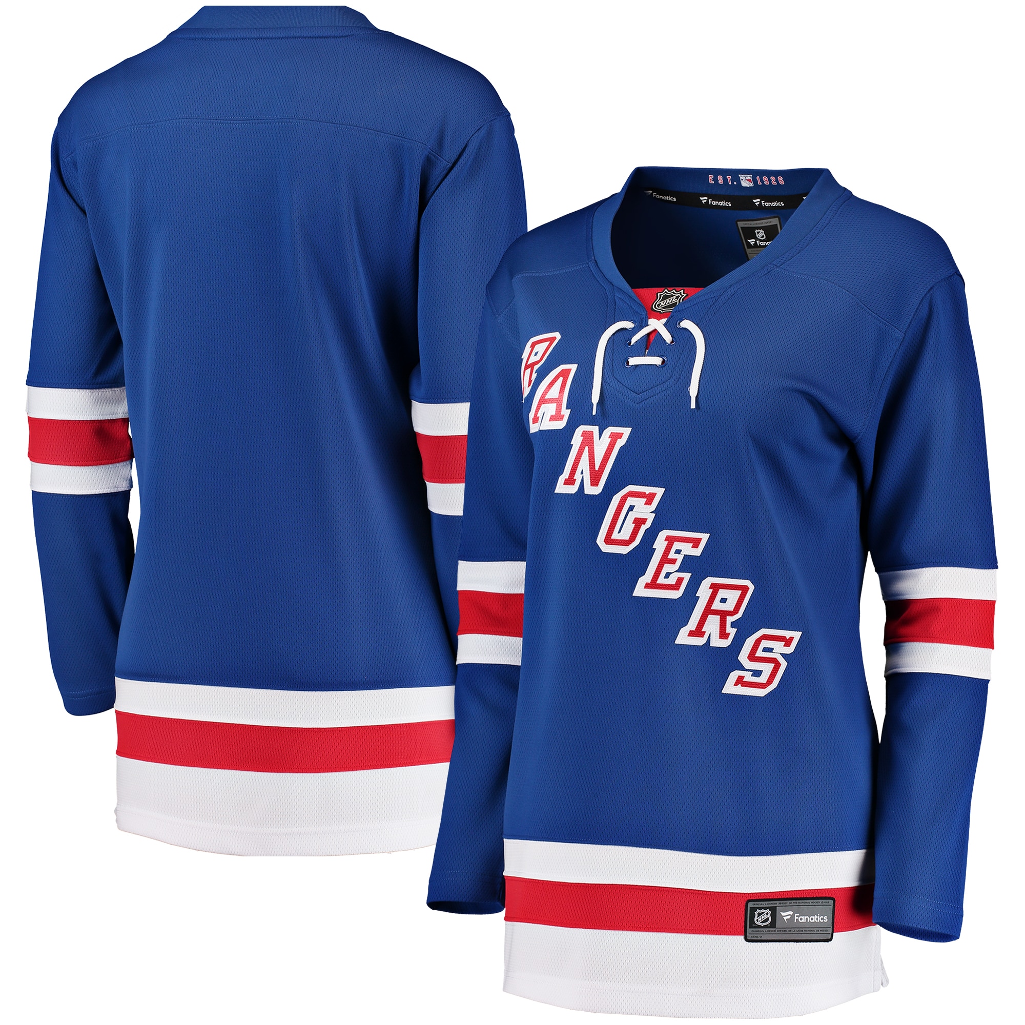 Women's New York Rangers Blue Breakaway Home Jersey - JS199 
