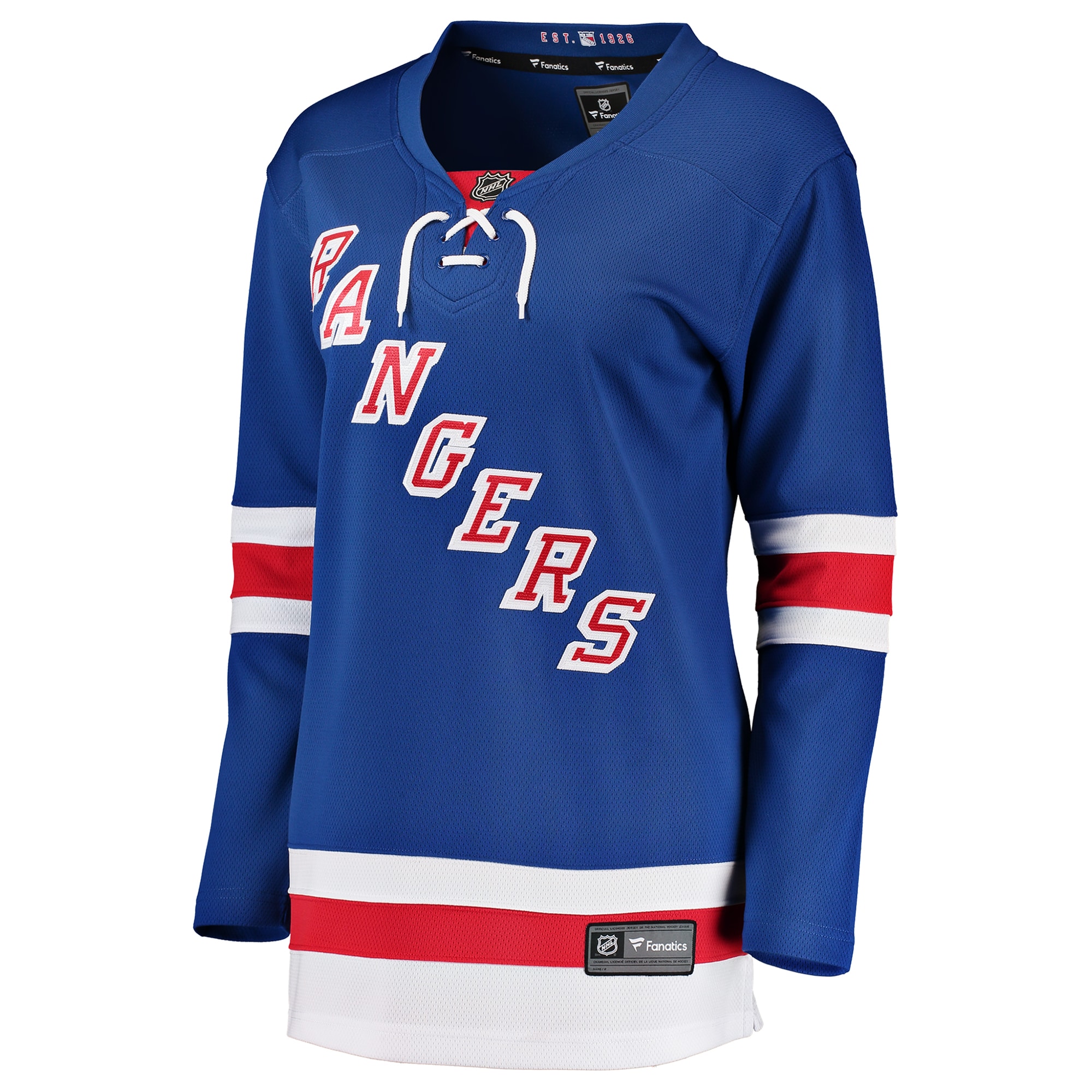 Alternative view of Women's New York Rangers Blue Breakaway Home Jersey - JS199 