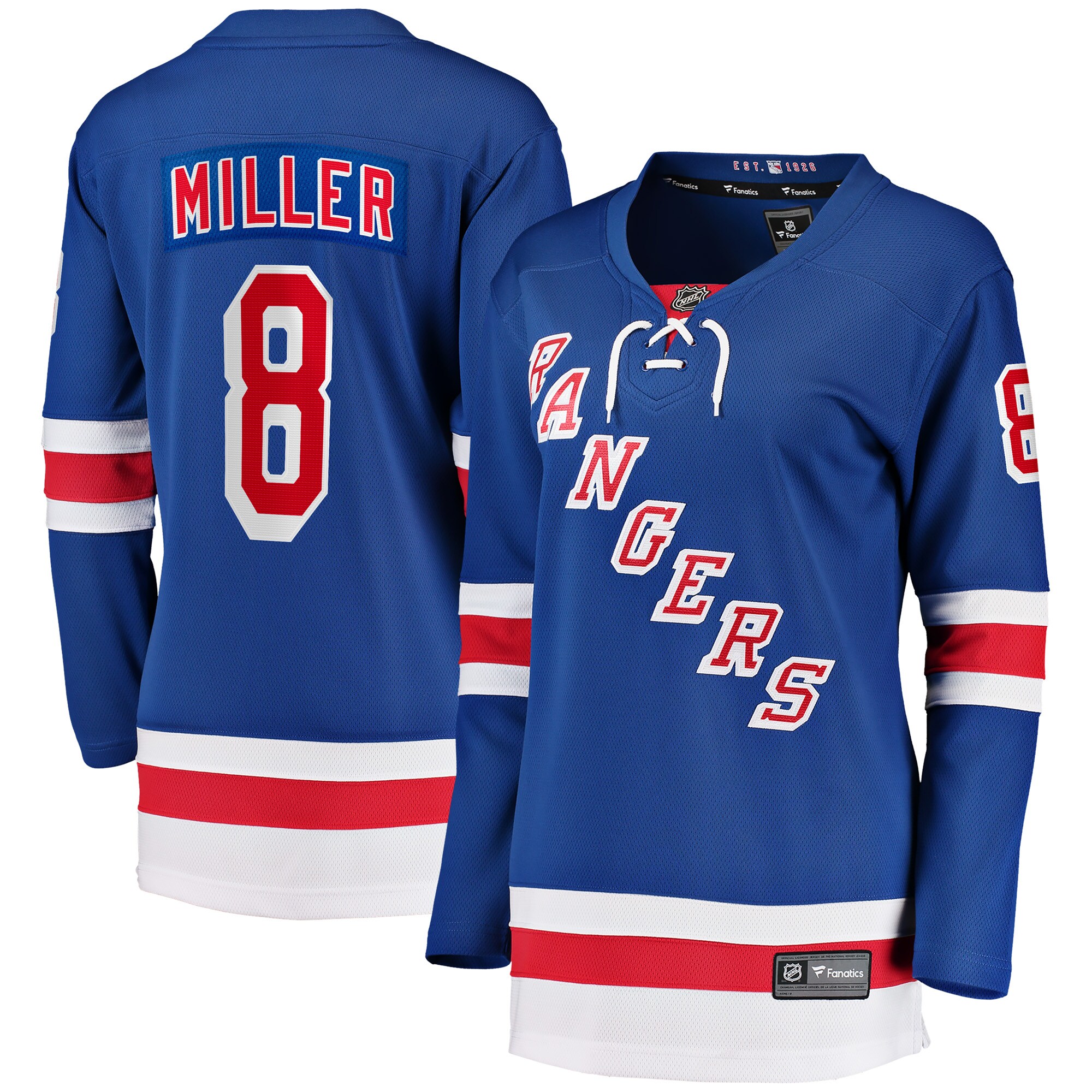 Women's New York Rangers J.T. Miller Blue Home Breakaway Player Jersey - JS467 