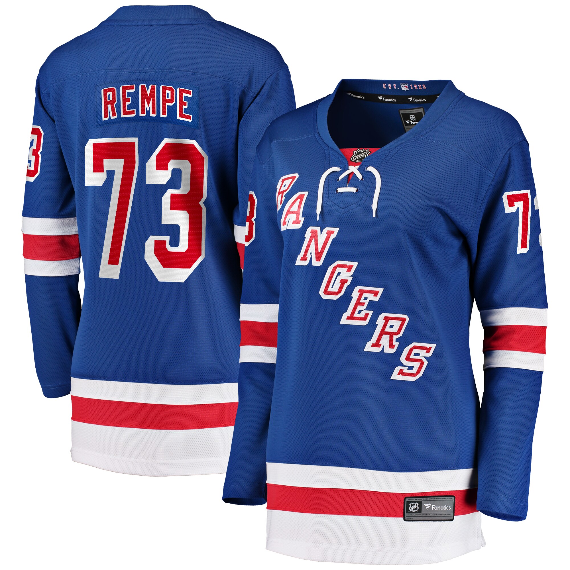 Women's New York Rangers Matt Rempe Blue Home Breakaway Jersey - JS159 