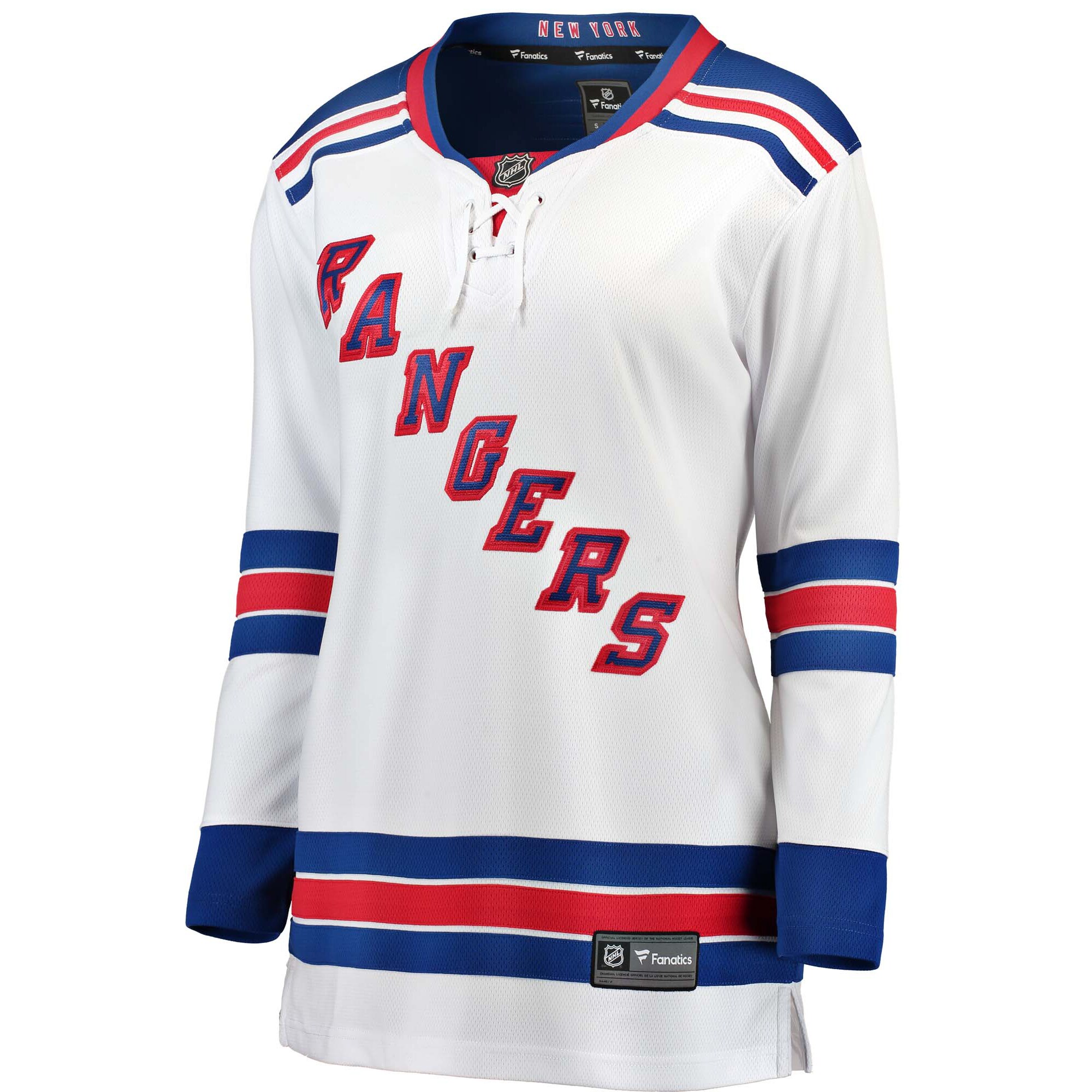 Alternative view of Women's New York Rangers White Away Breakaway Jersey - JS344 