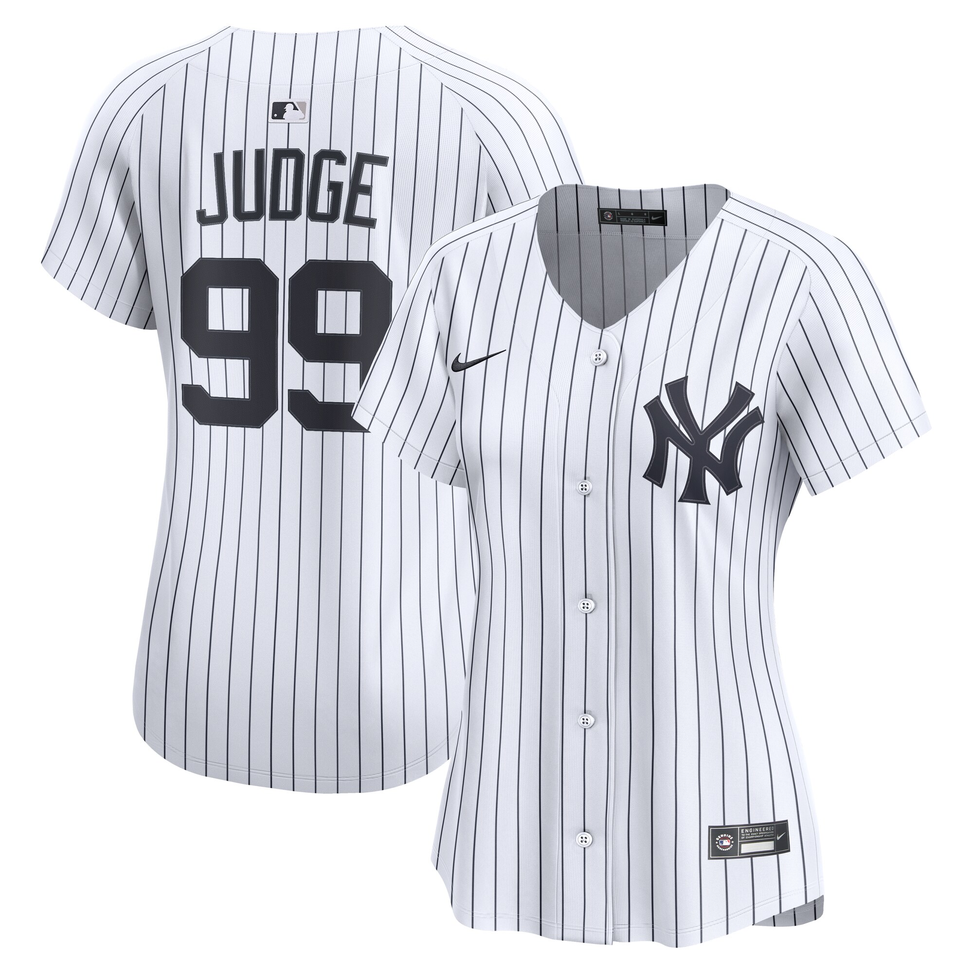 Women's New York Yankees Aaron Judge White Home Limited Player Jersey 