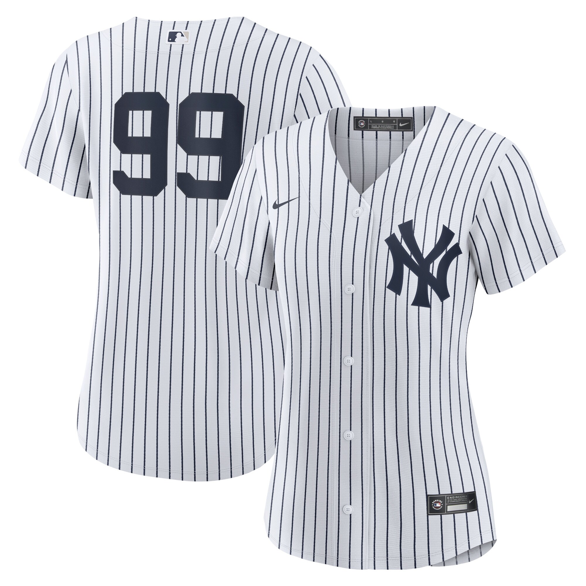Women's New York Yankees Aaron Judge White Home Player Jersey 