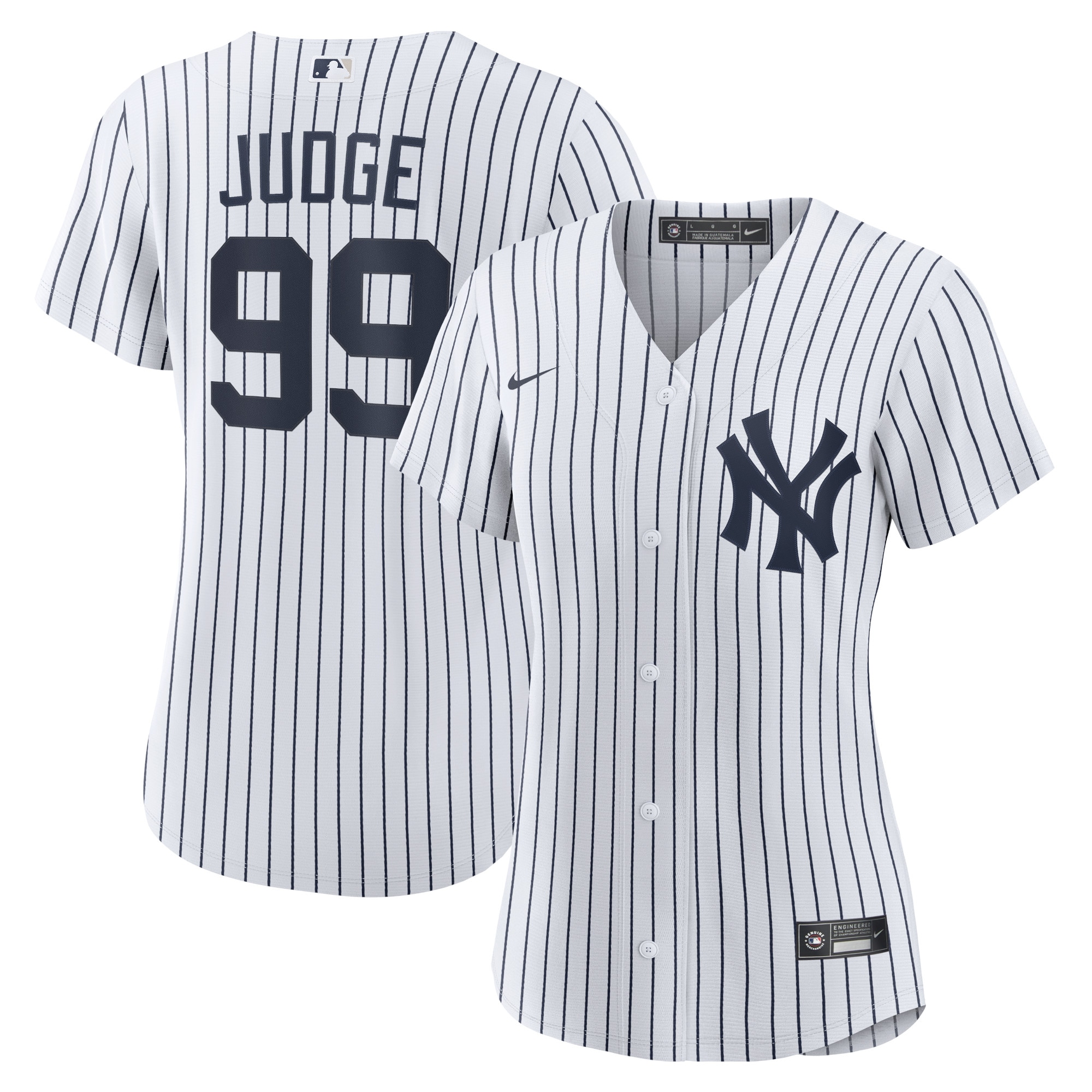 Women's New York Yankees Aaron Judge White Home Player Jersey 