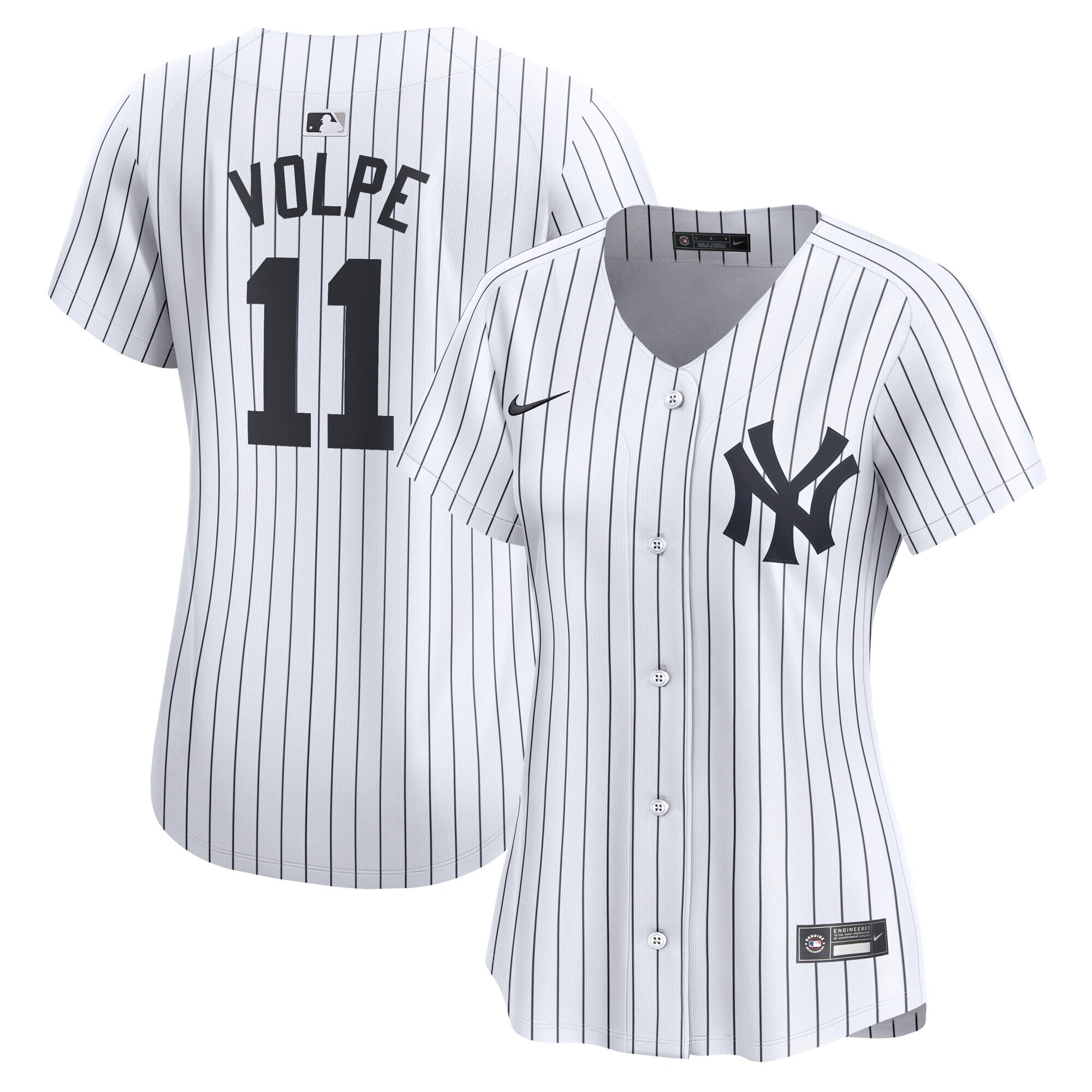 Women's New York Yankees Anthony Volpe White Home Limited Player Jersey 