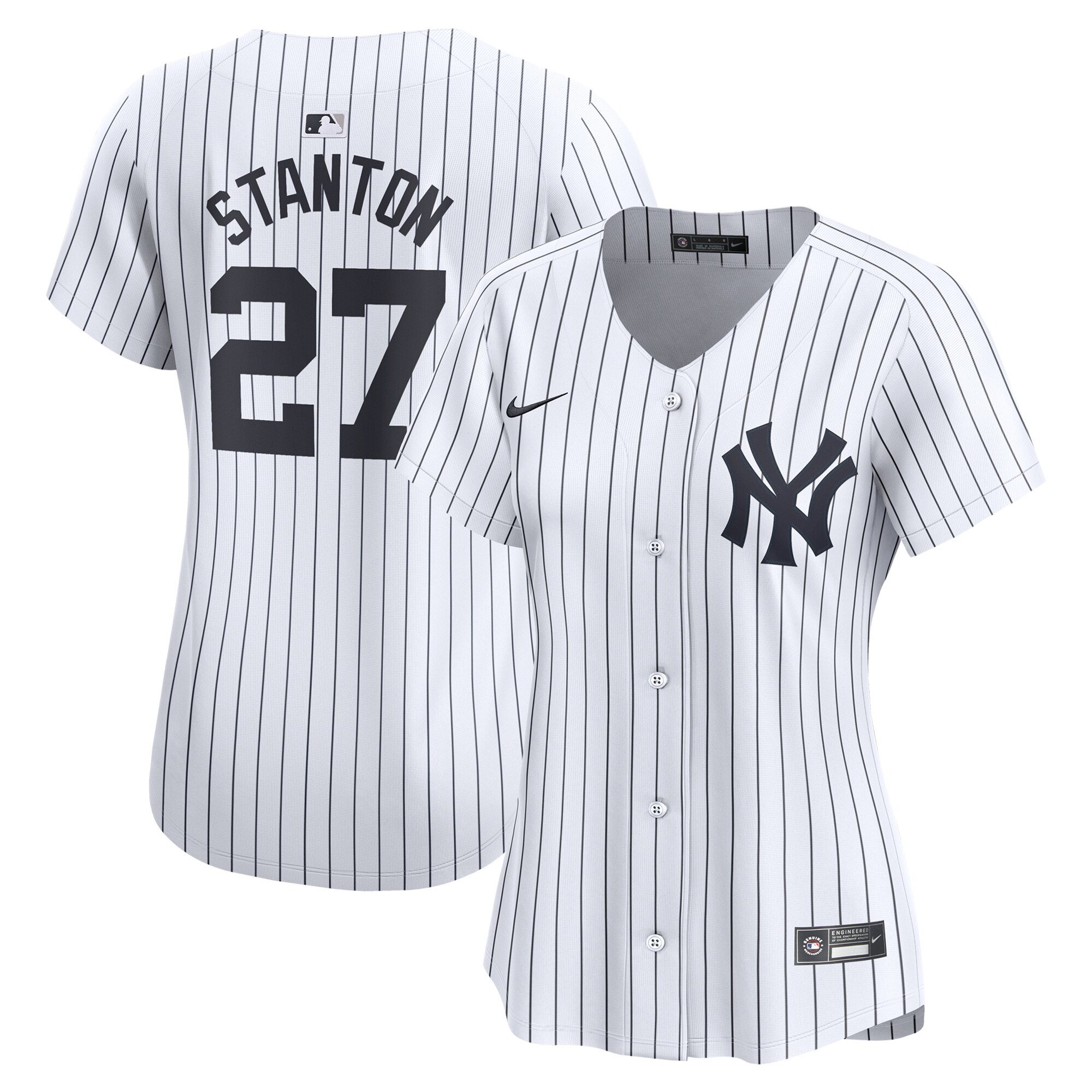 Women's New York Yankees Giancarlo Stanton White Home Limited Player Jersey 