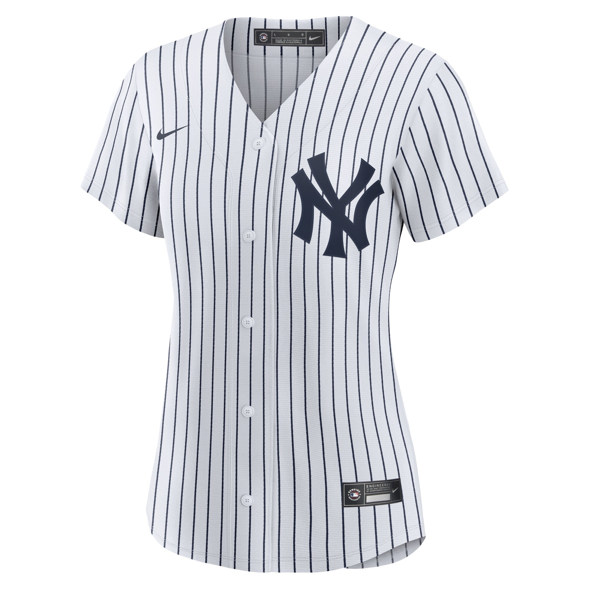 Alternative view of Women's New York Yankees Mark Leiter Jr. White Home Jersey 