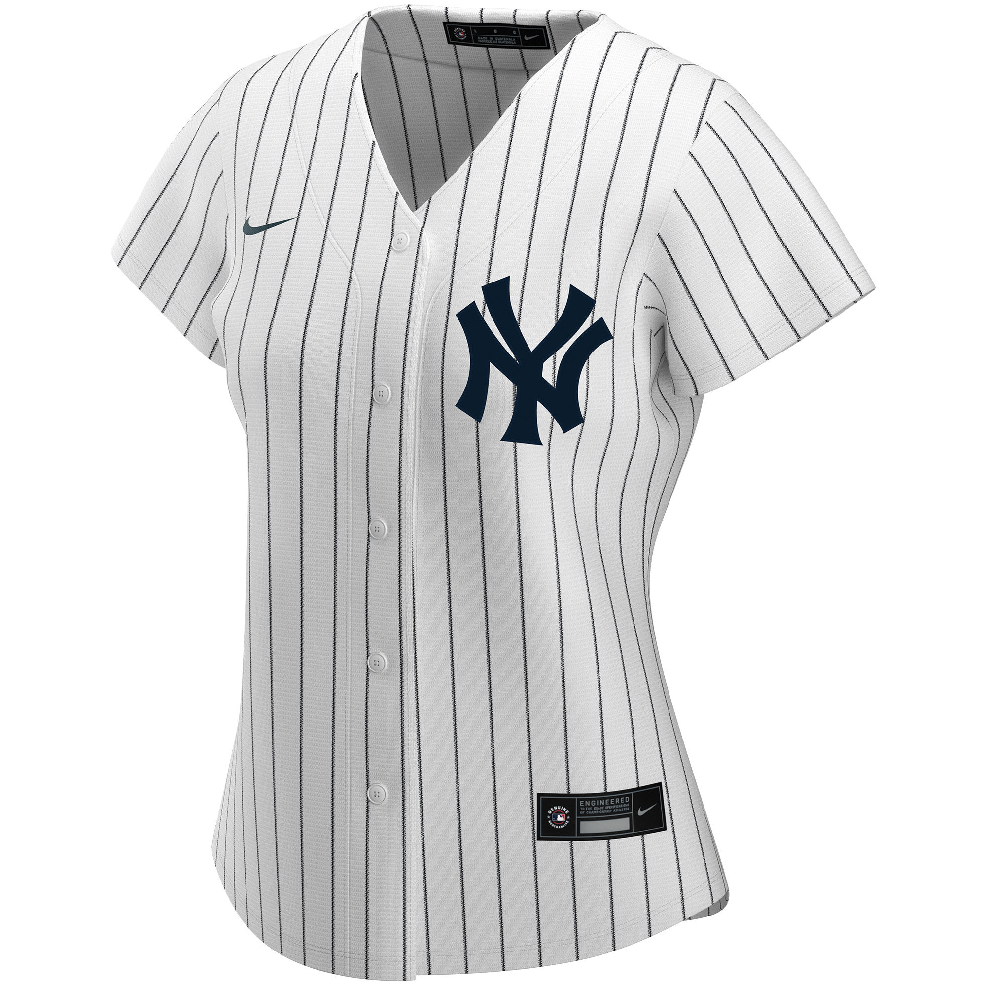 Alternative view of Women's New York Yankees White Home Custom Jersey 