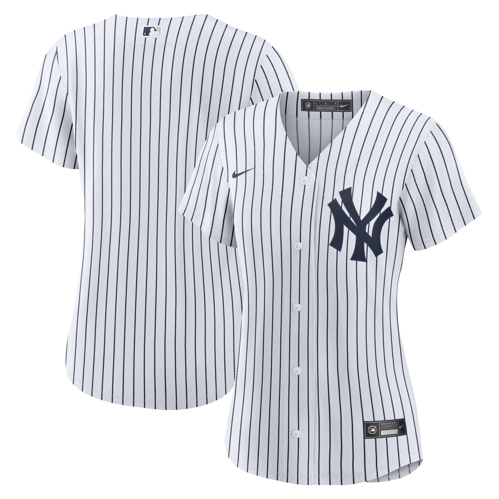 Women's New York Yankees White Home Team Jersey 