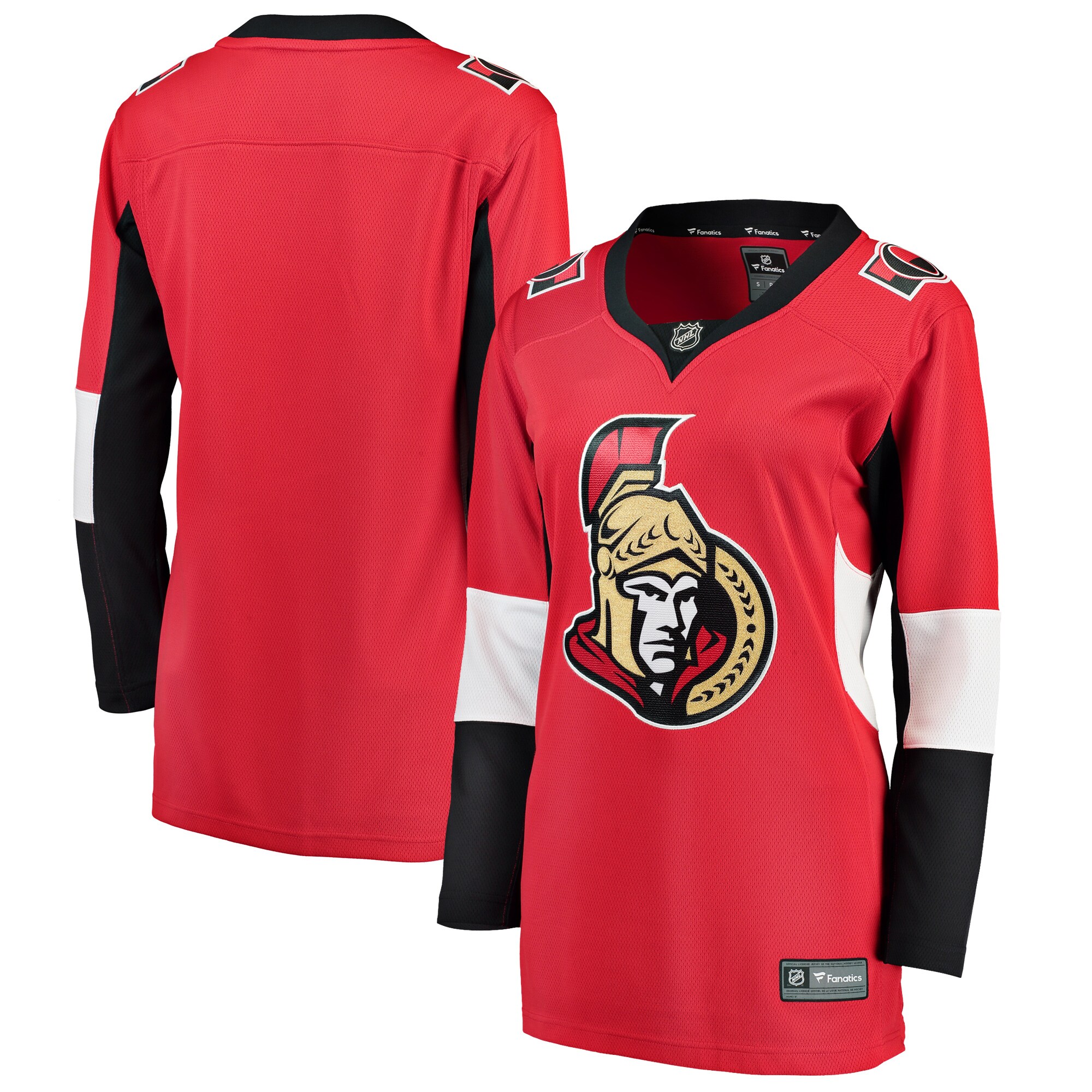 Women's Ottawa Senators Red Breakaway Home Blank Jersey - JS737 