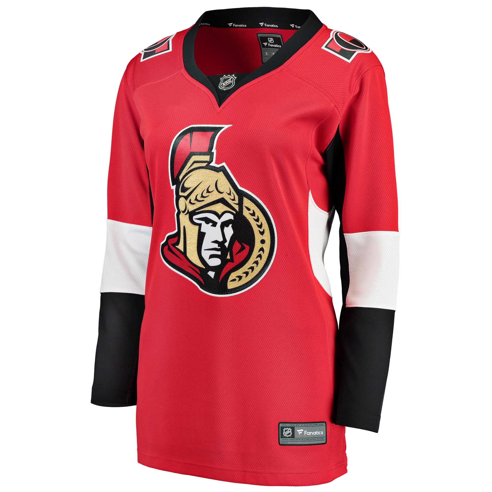 Alternative view of Women's Ottawa Senators Red Breakaway Home Blank Jersey - JS737 