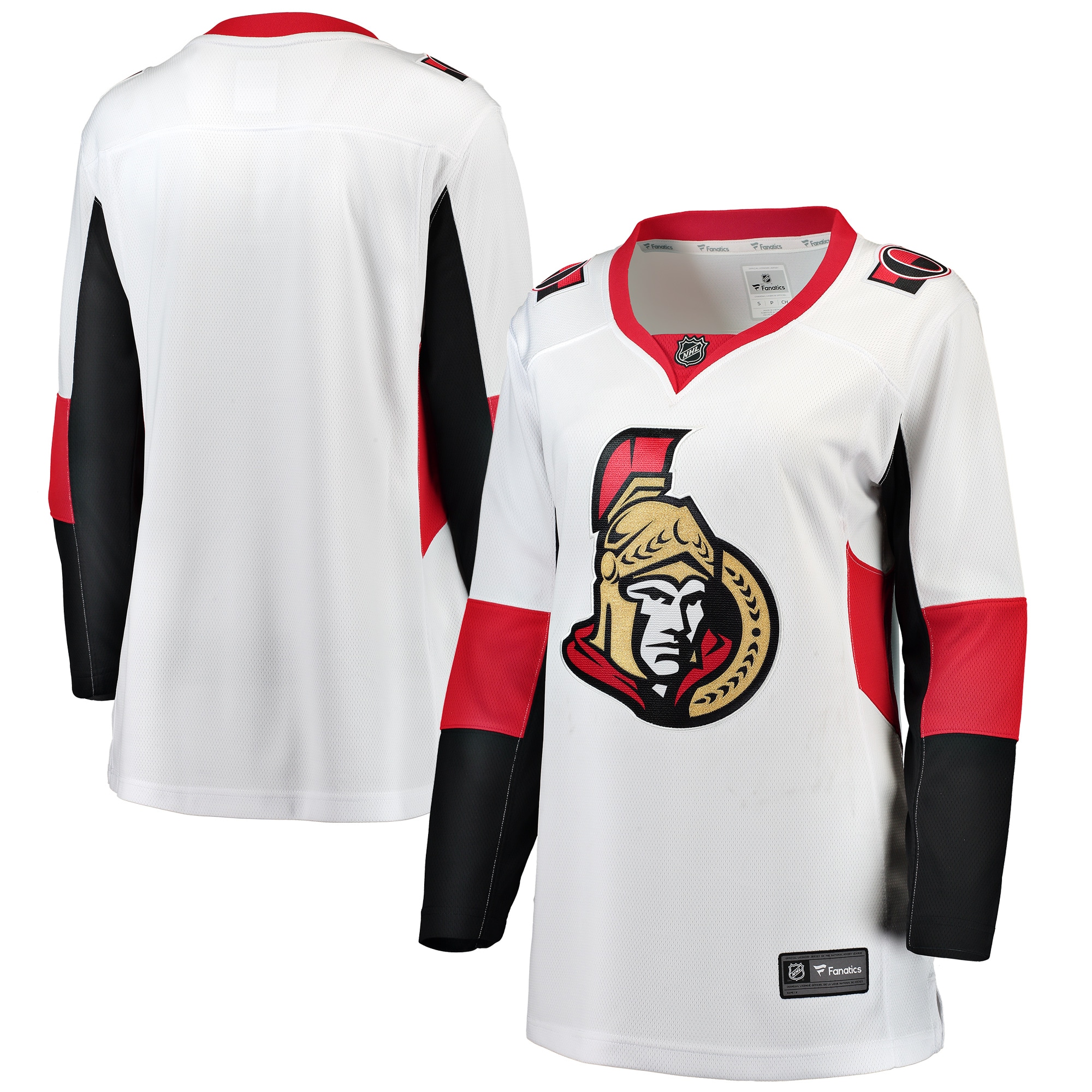 Women's Ottawa Senators White Away Breakaway Jersey - JS811 