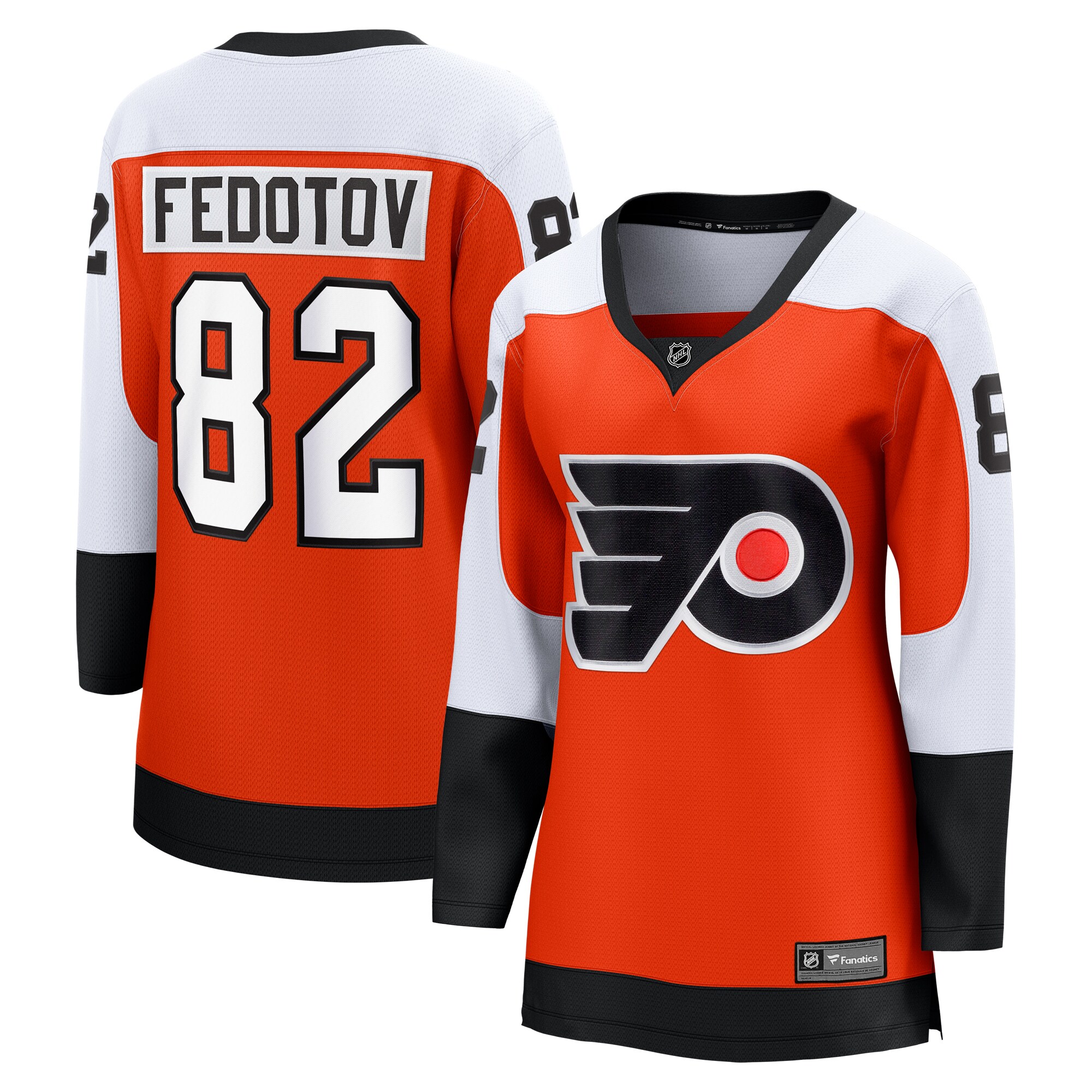 Women's Philadelphia Flyers Ivan Fedotov Orange Home Premier Breakaway Player Jersey - JS917 