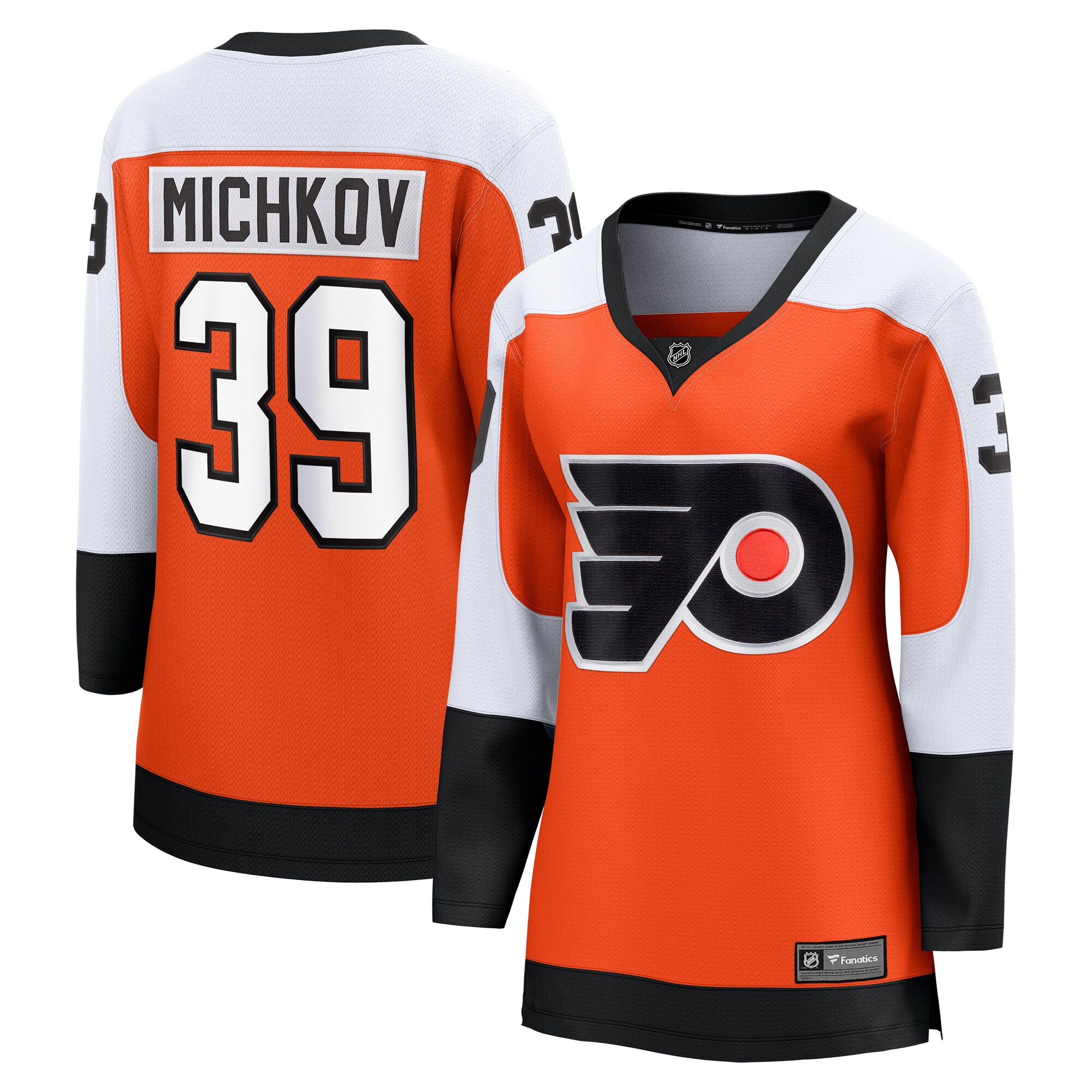 Women's Philadelphia Flyers Matvei Michkov Orange Home Premier Breakaway Player Jersey - JS949 