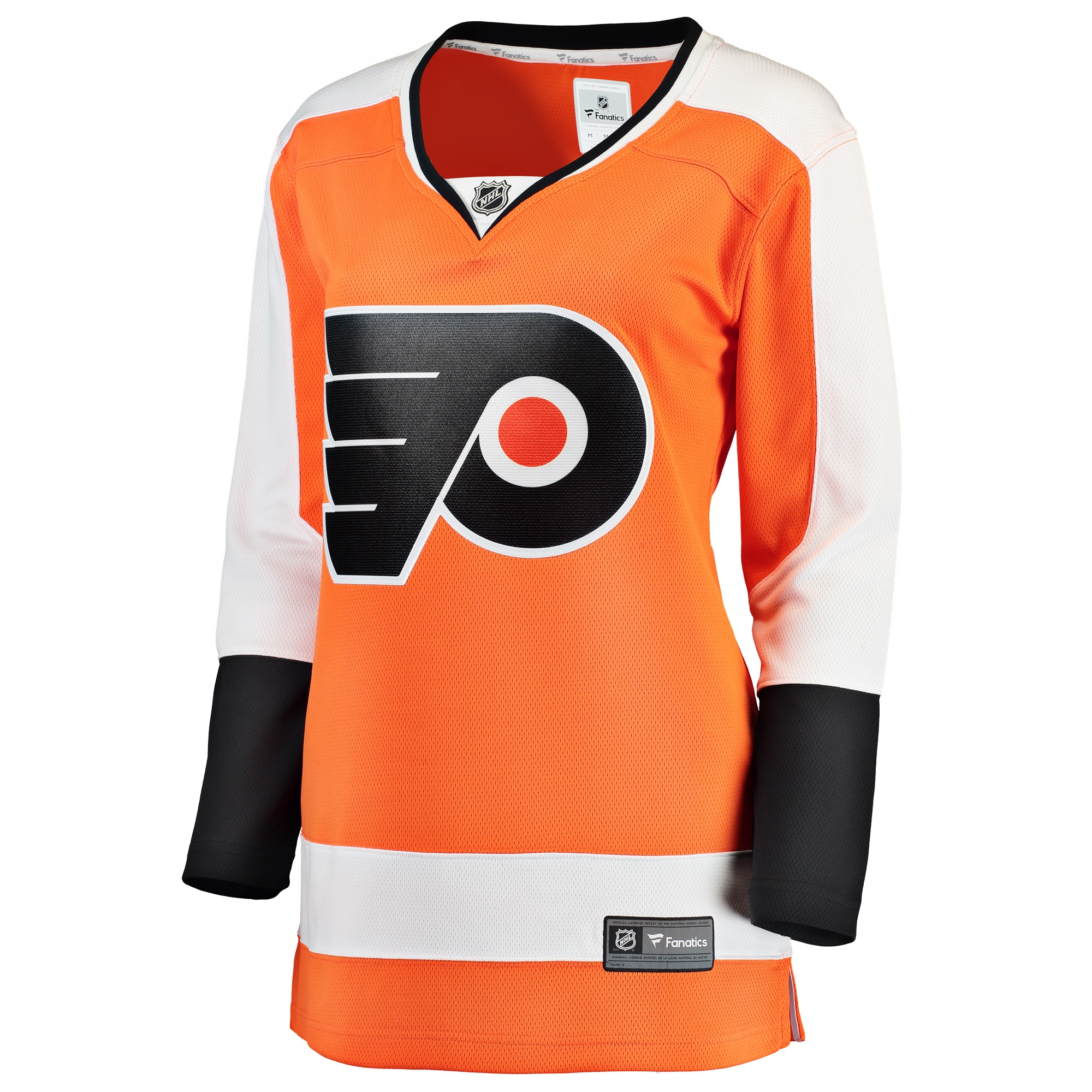 Alternative view of Women's Philadelphia Flyers Orange Breakaway Home Jersey - JS841 