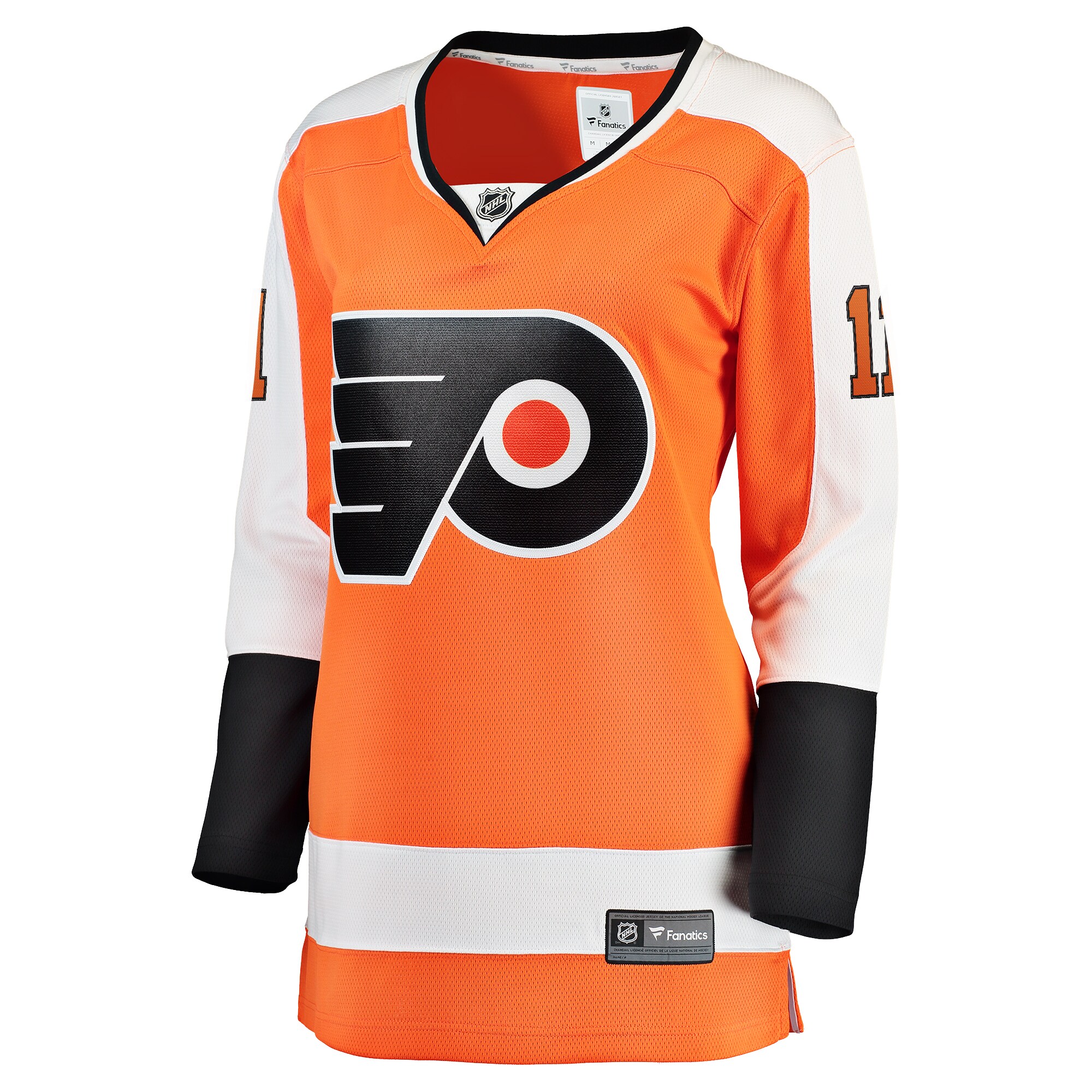 Alternative view of Women's Philadelphia Flyers Travis Konecny Orange Home Premier Breakaway Player Jersey - JS697 