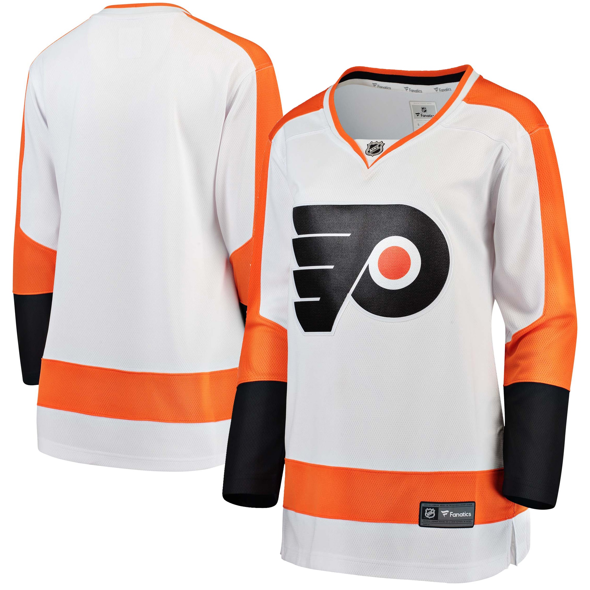 Women's Philadelphia Flyers White Away Breakaway Jersey - JS826 