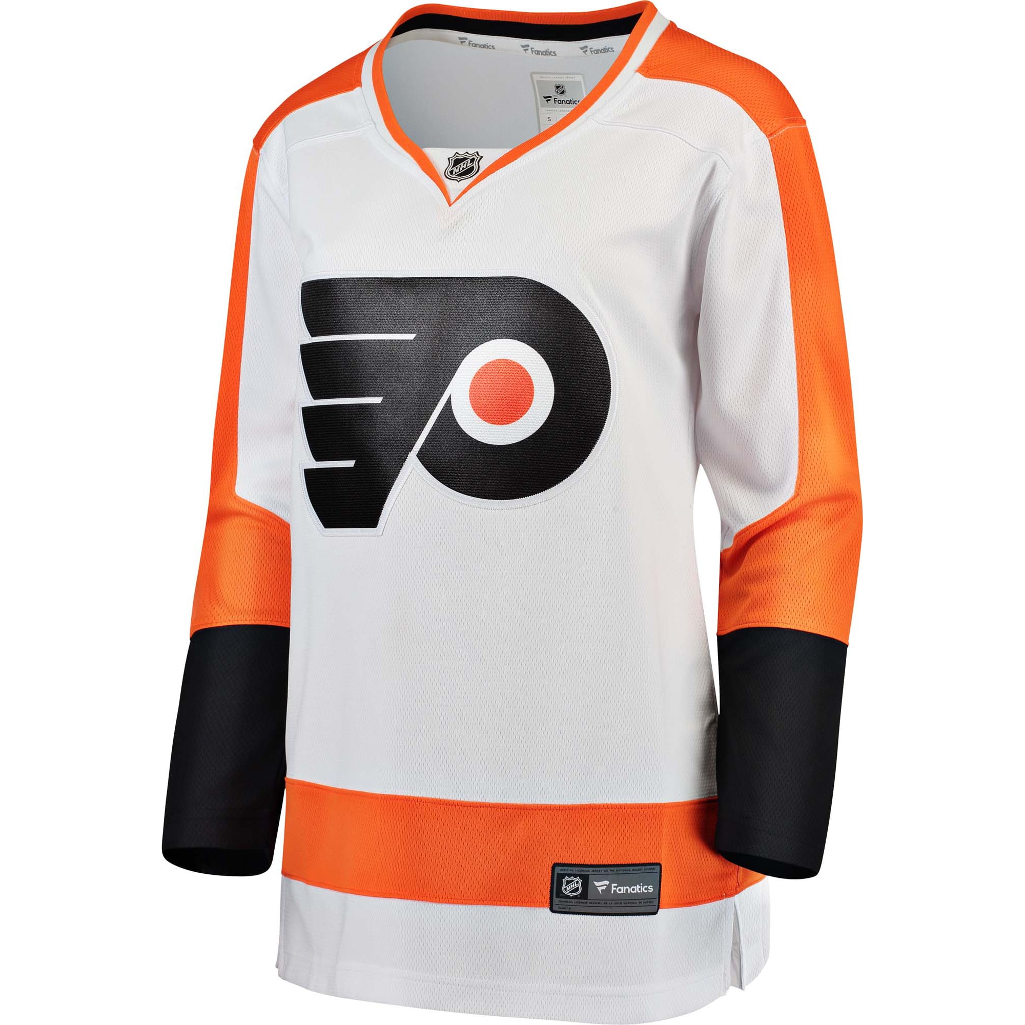 Alternative view of Women's Philadelphia Flyers White Away Breakaway Jersey - JS890 