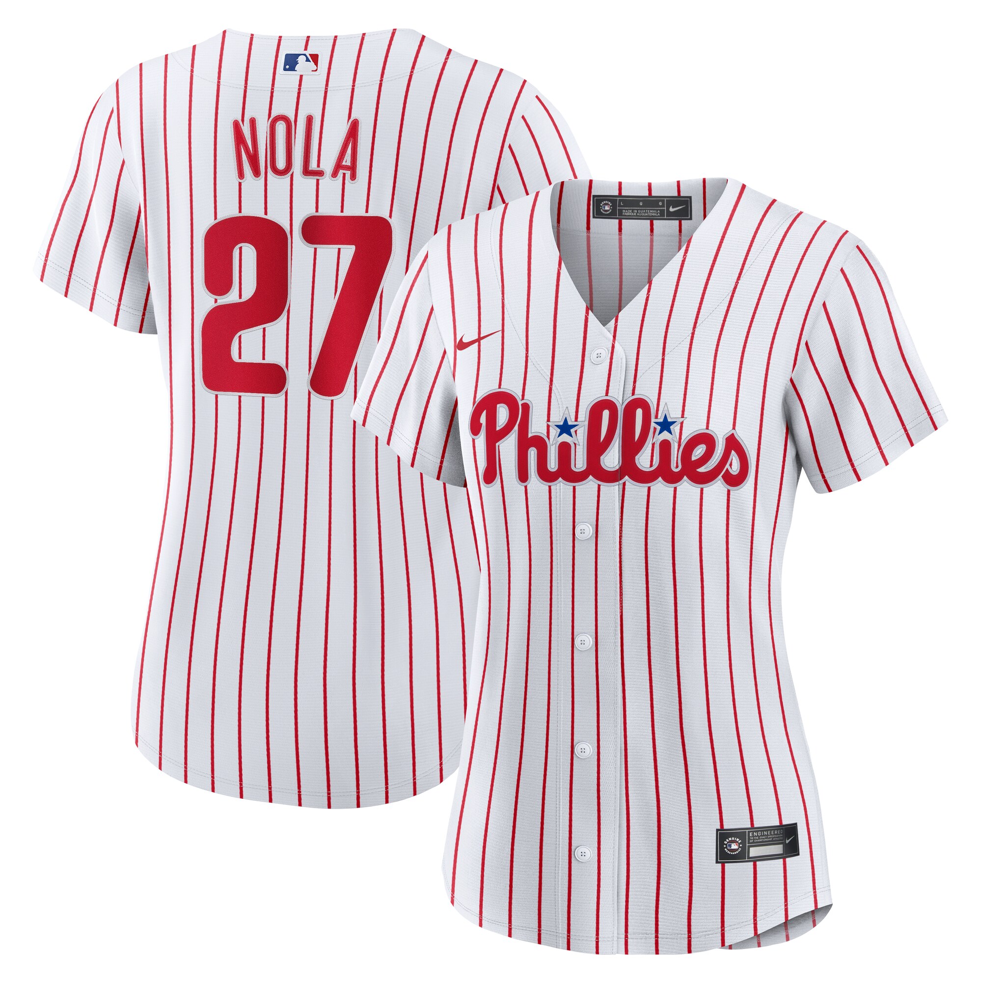 Women's Philadelphia Phillies Aaron Nola White Home Jersey 