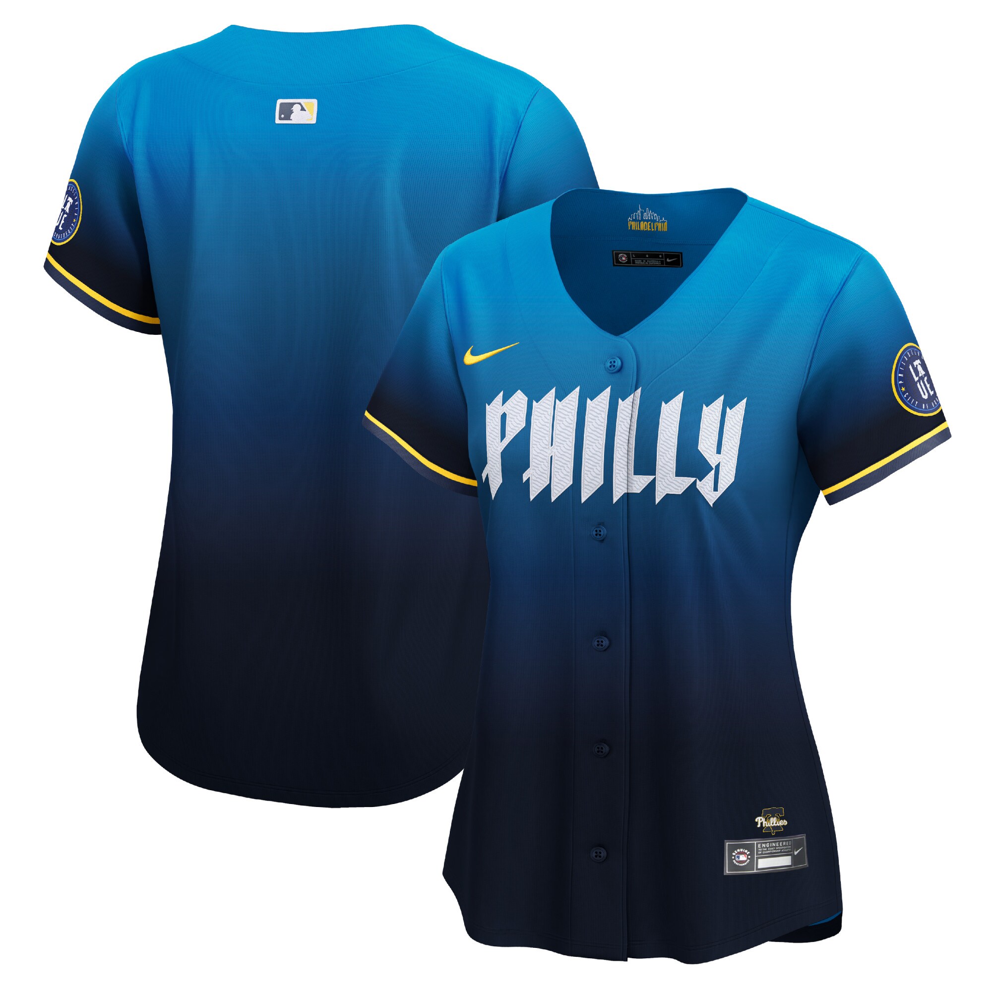 Women's Philadelphia Phillies Blue 2024 City Connect Limited Jersey 