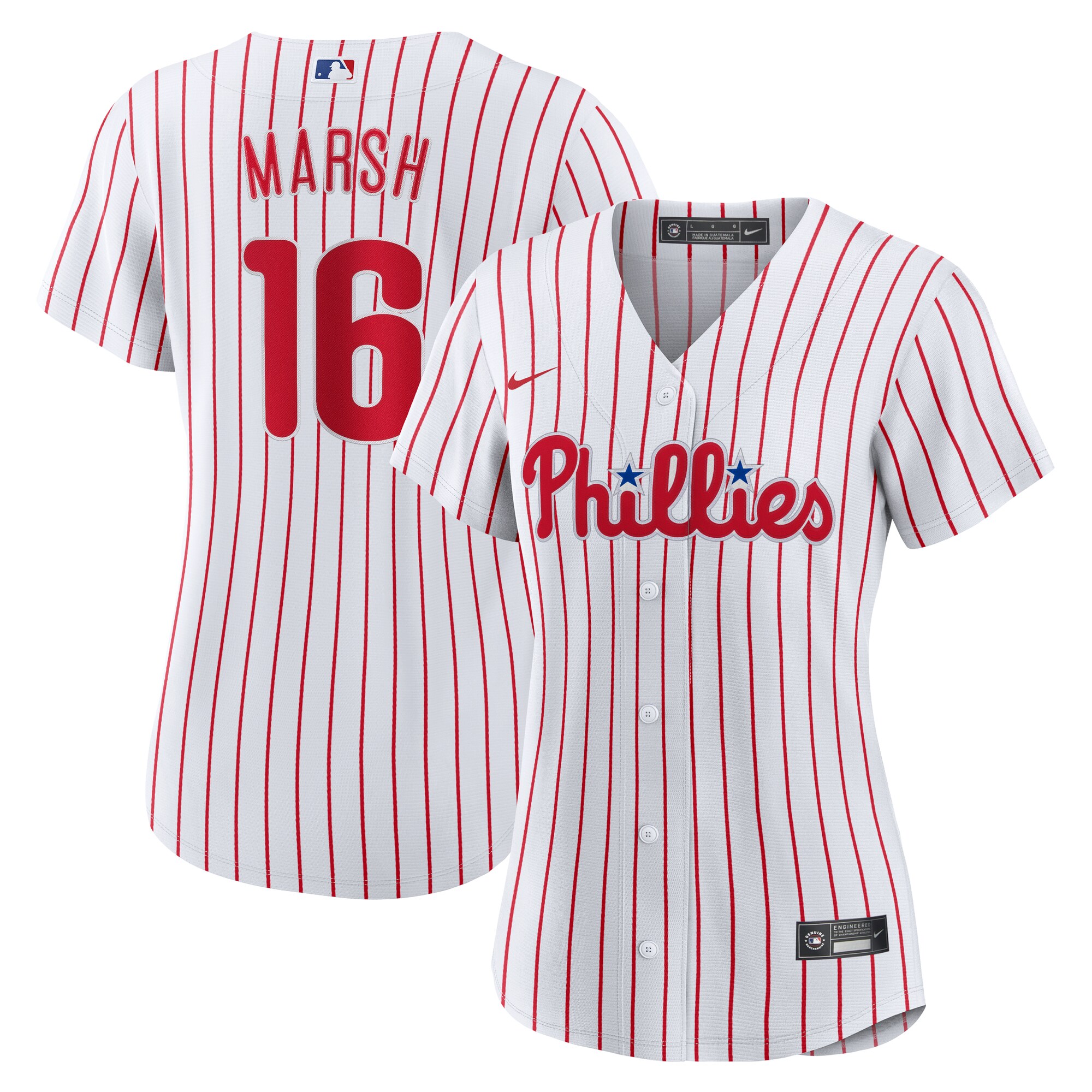 Women's Philadelphia Phillies Brandon Marsh White Home Jersey 