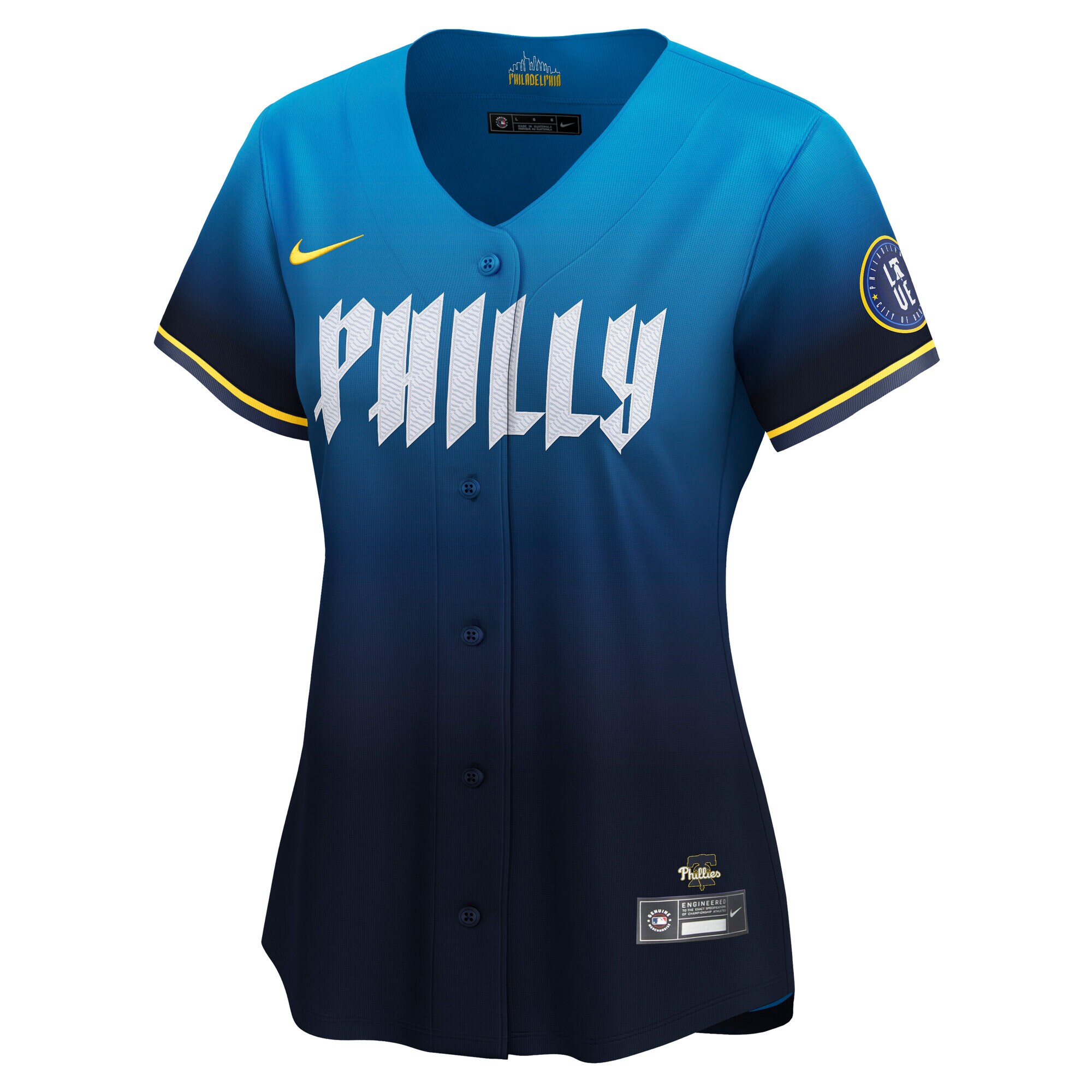 Alternative view of Women's Philadelphia Phillies Bryce Harper Blue City Connect Limited Jersey 