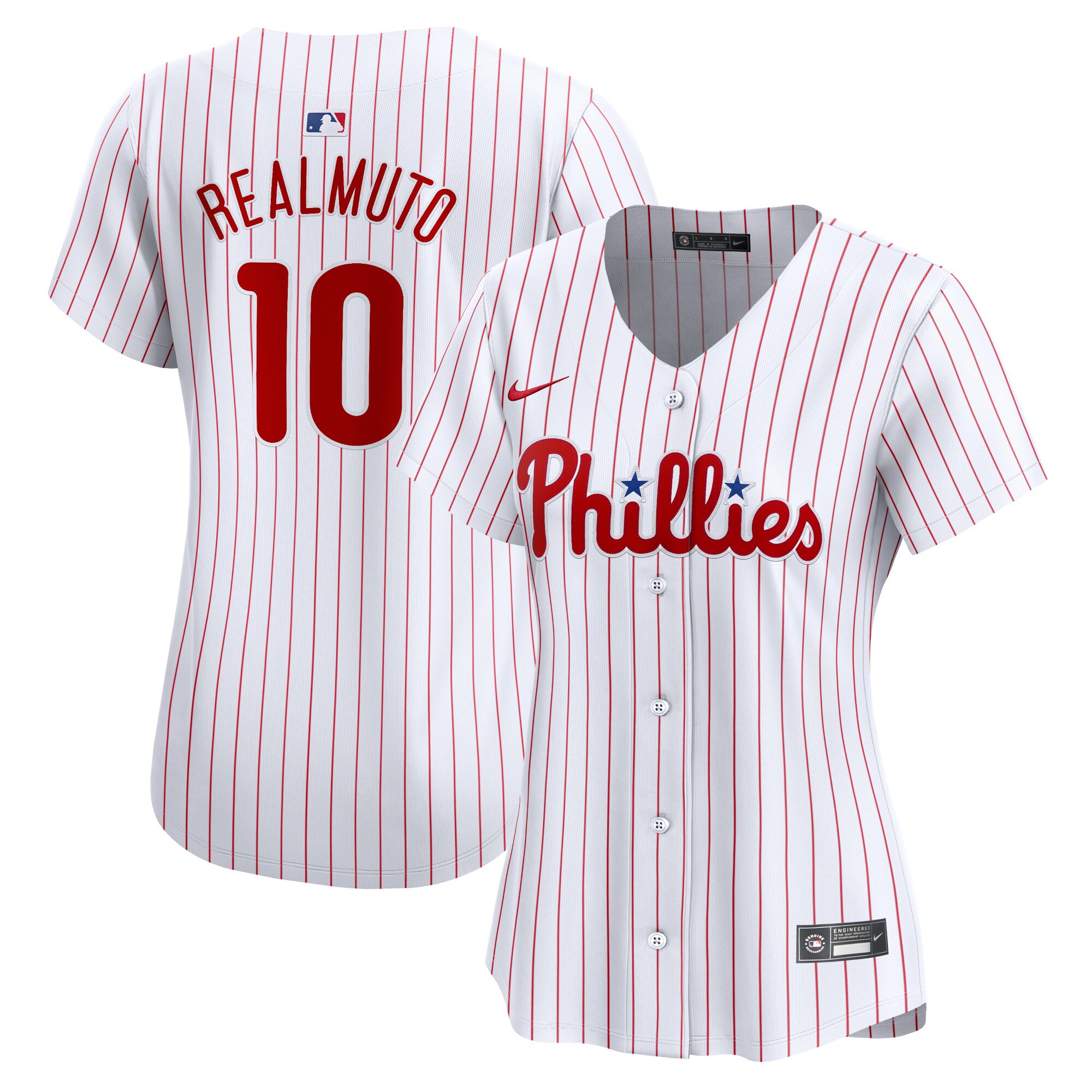 Women's Philadelphia Phillies J.T. Realmuto White Home Limited Player Jersey 