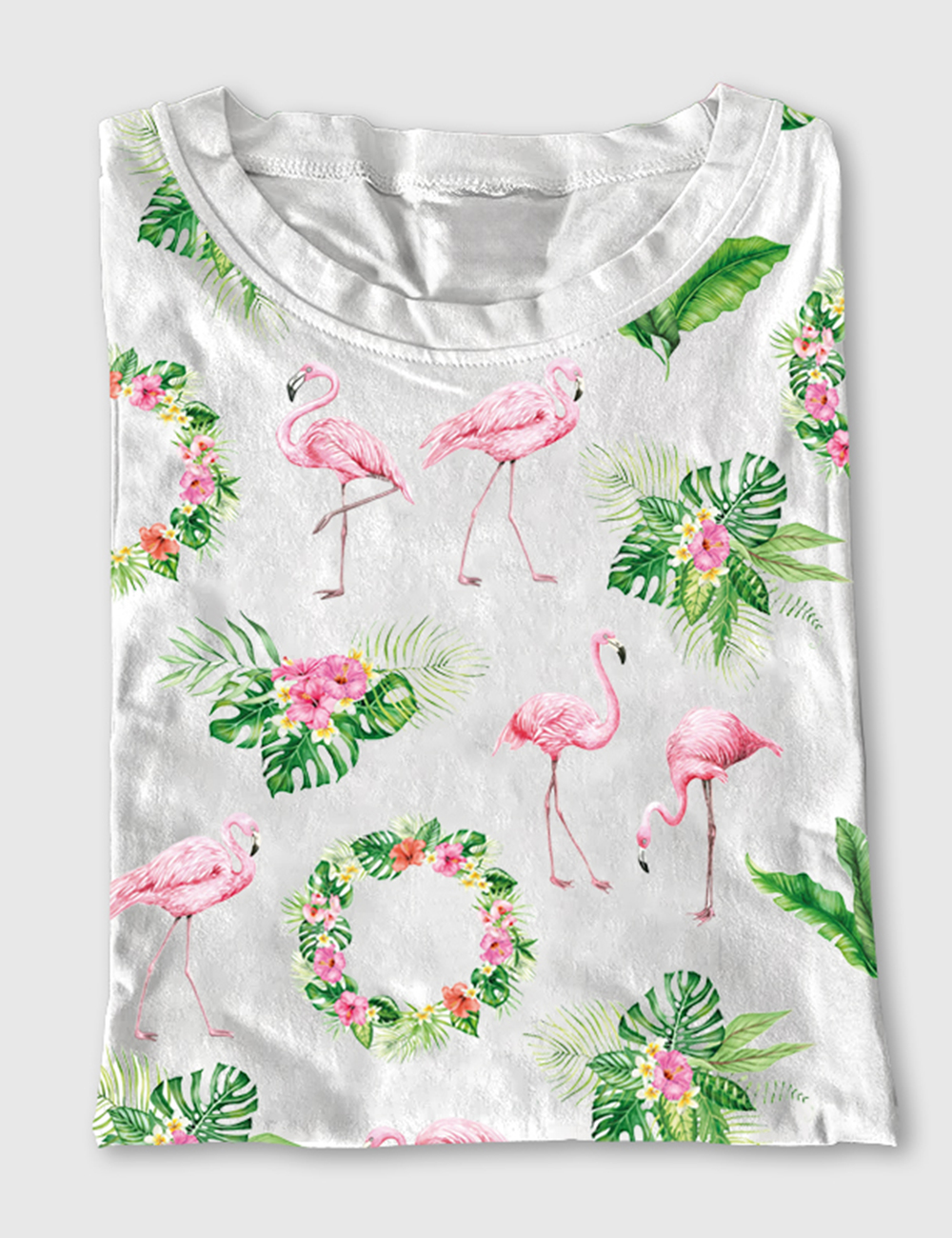 Women's Pink Flamingo Short Sleeve T-Shirt