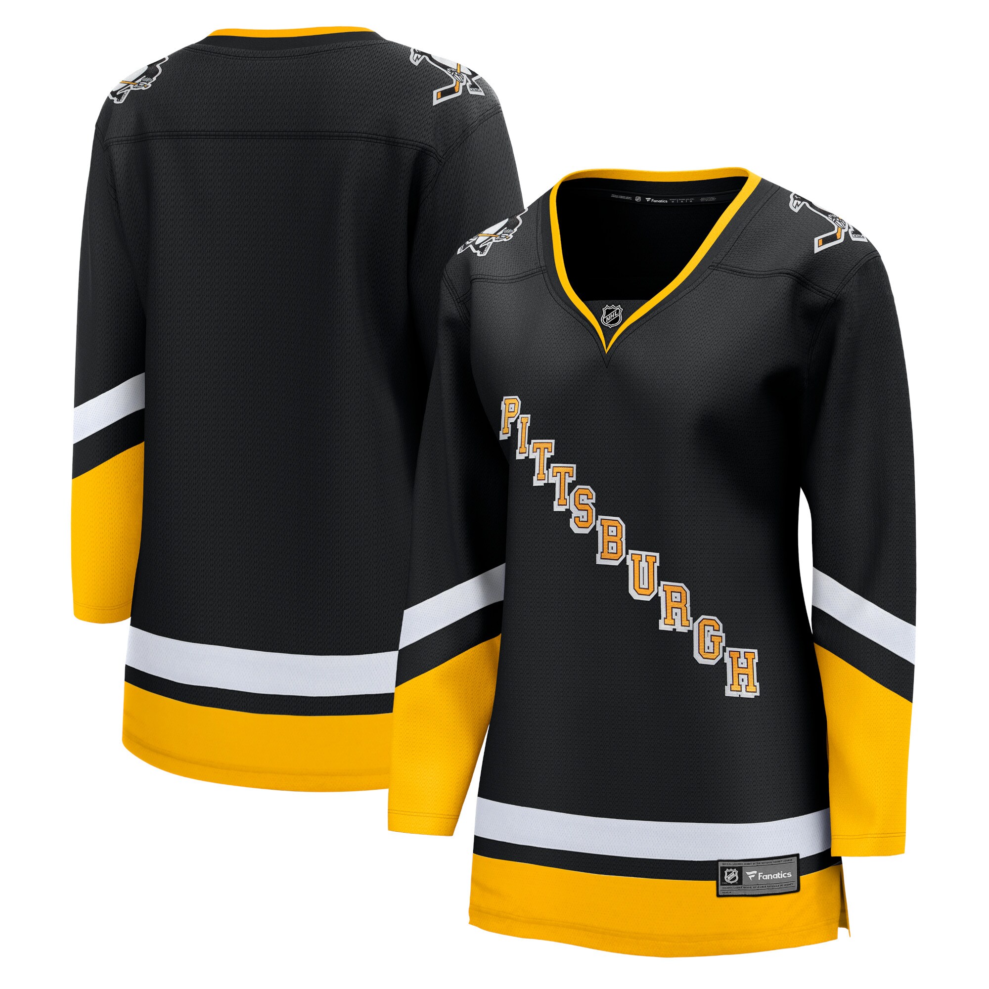 Women's Pittsburgh Penguins Black Alternate Premier Breakaway Jersey - JS113 