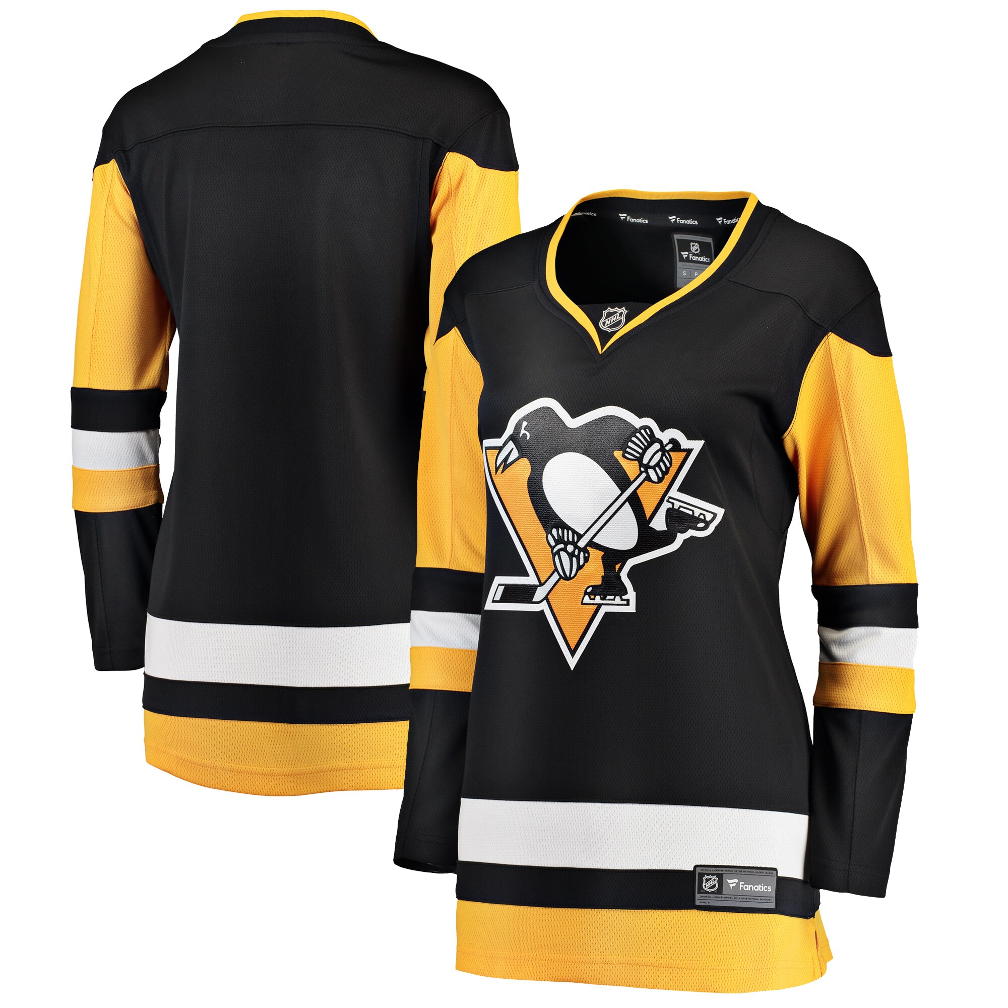 Women's Pittsburgh Penguins Black Breakaway Home Jersey - JS336 