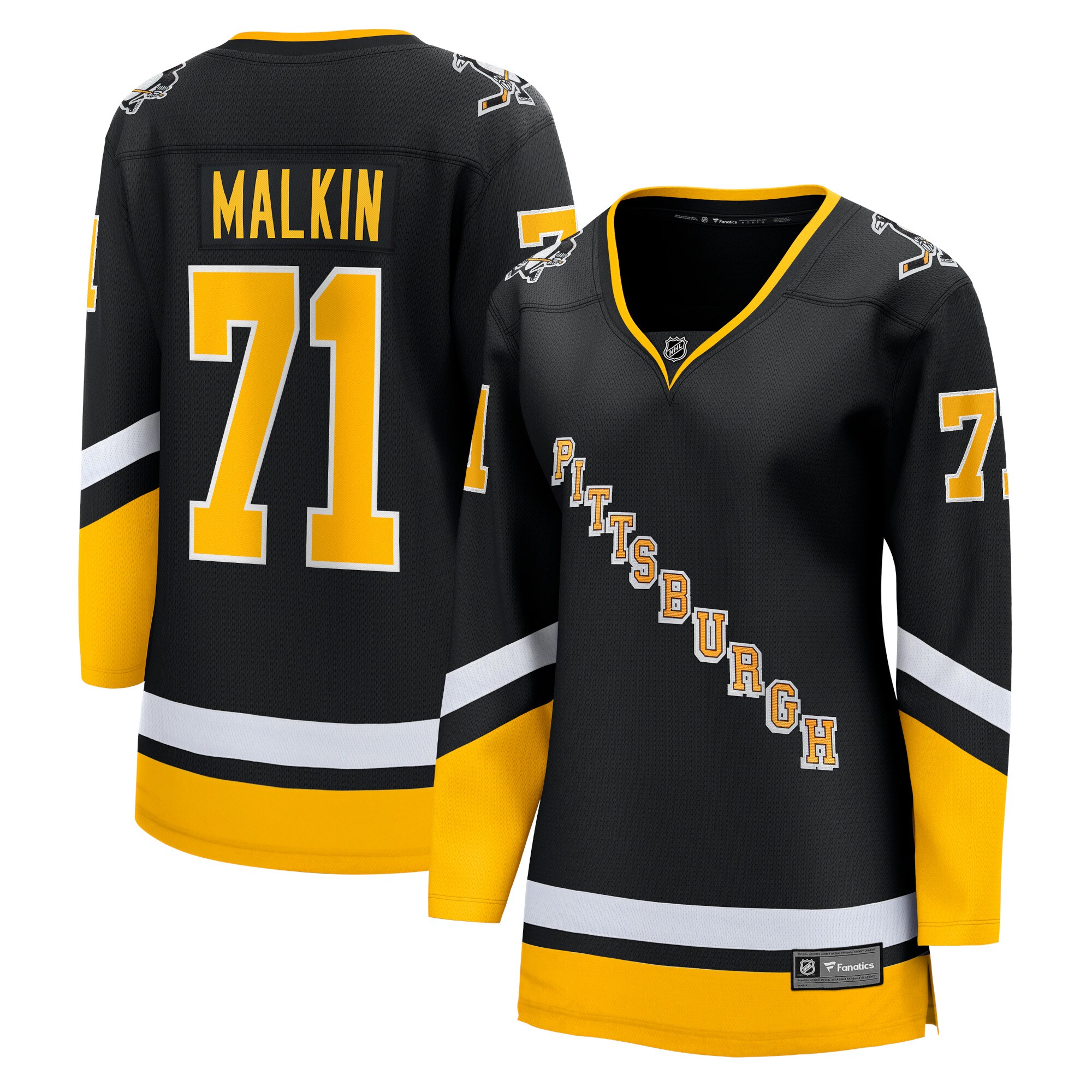Women's Pittsburgh Penguins Evgeni Malkin Black Alternate Premier Breakaway Player Jersey - JS493 