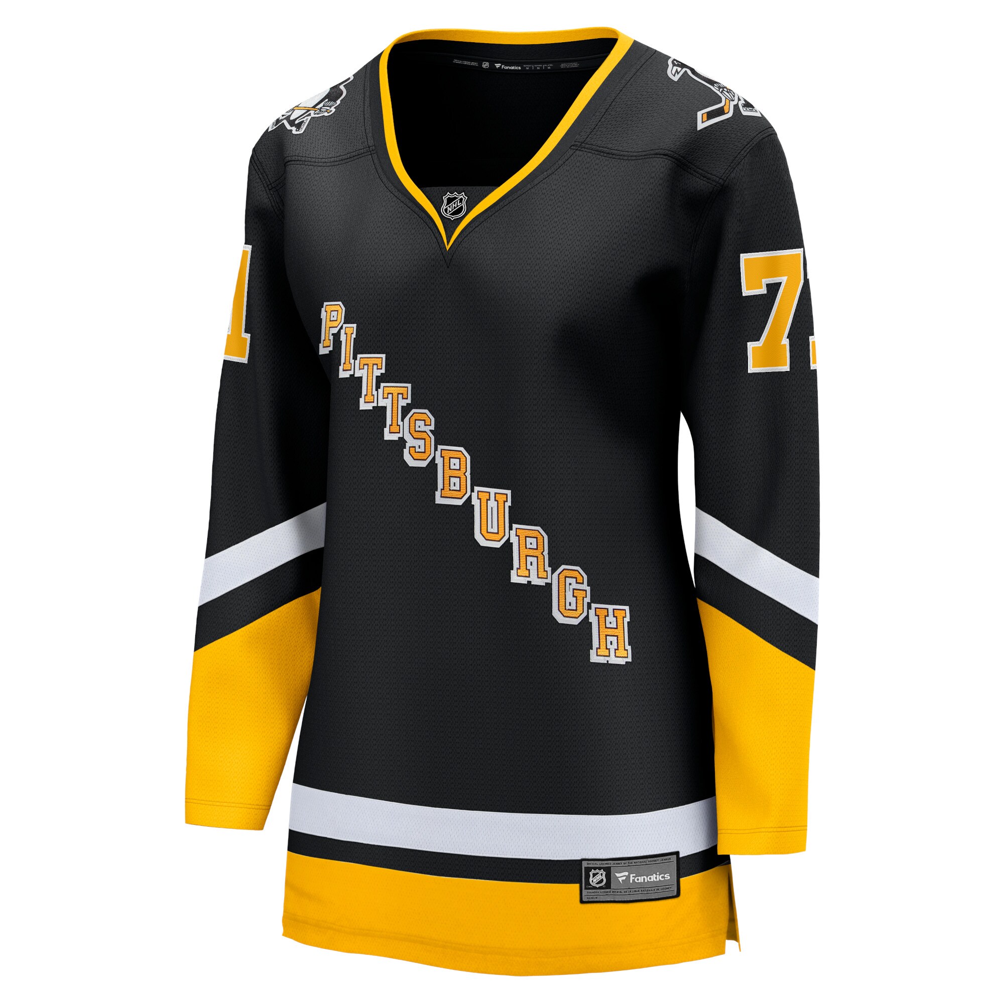 Alternative view of Women's Pittsburgh Penguins Evgeni Malkin Black Alternate Premier Breakaway Player Jersey - JS493 