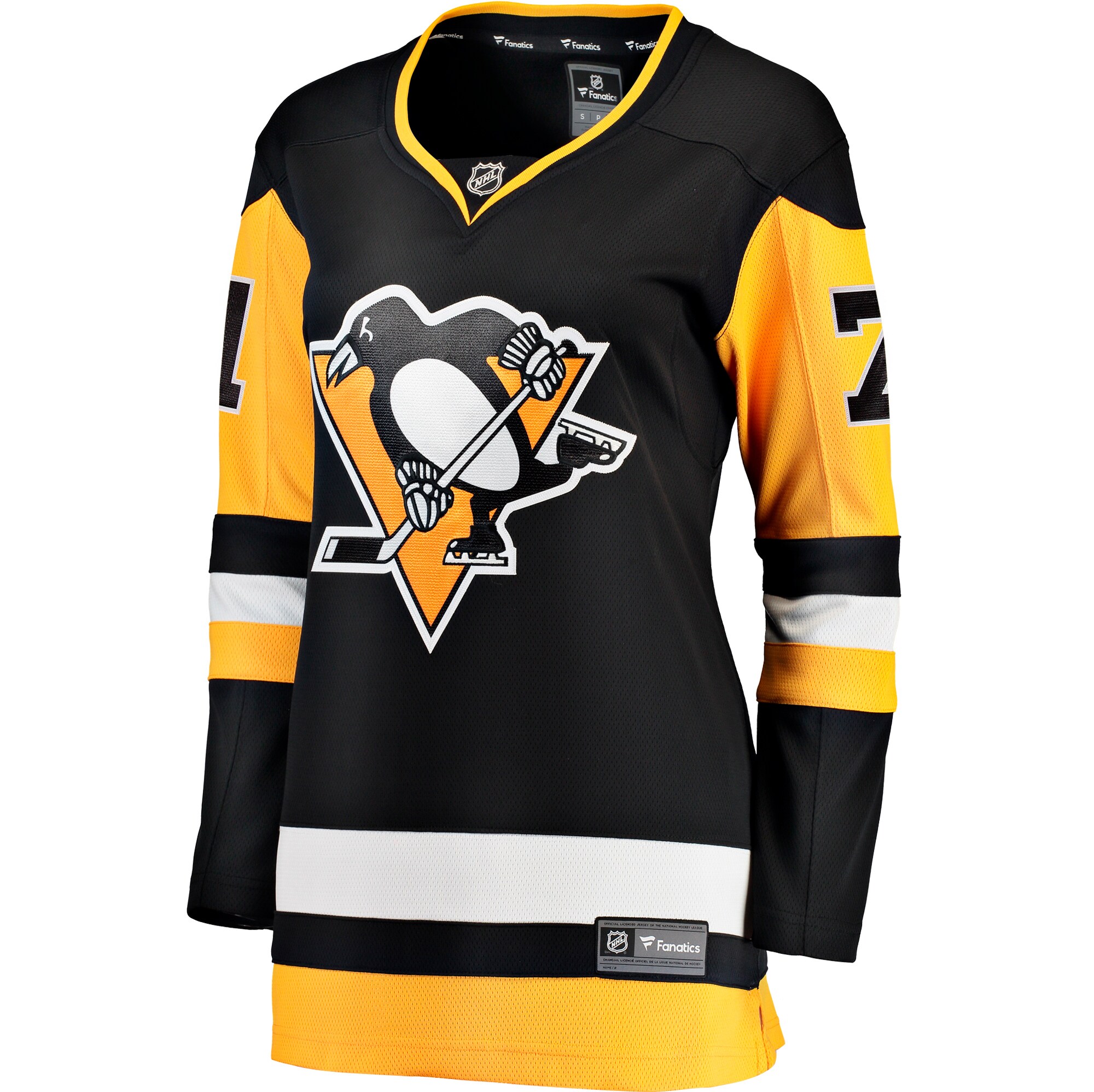 Alternative view of Women's Pittsburgh Penguins Evgeni Malkin Black Home Breakaway Player Jersey - JS422 