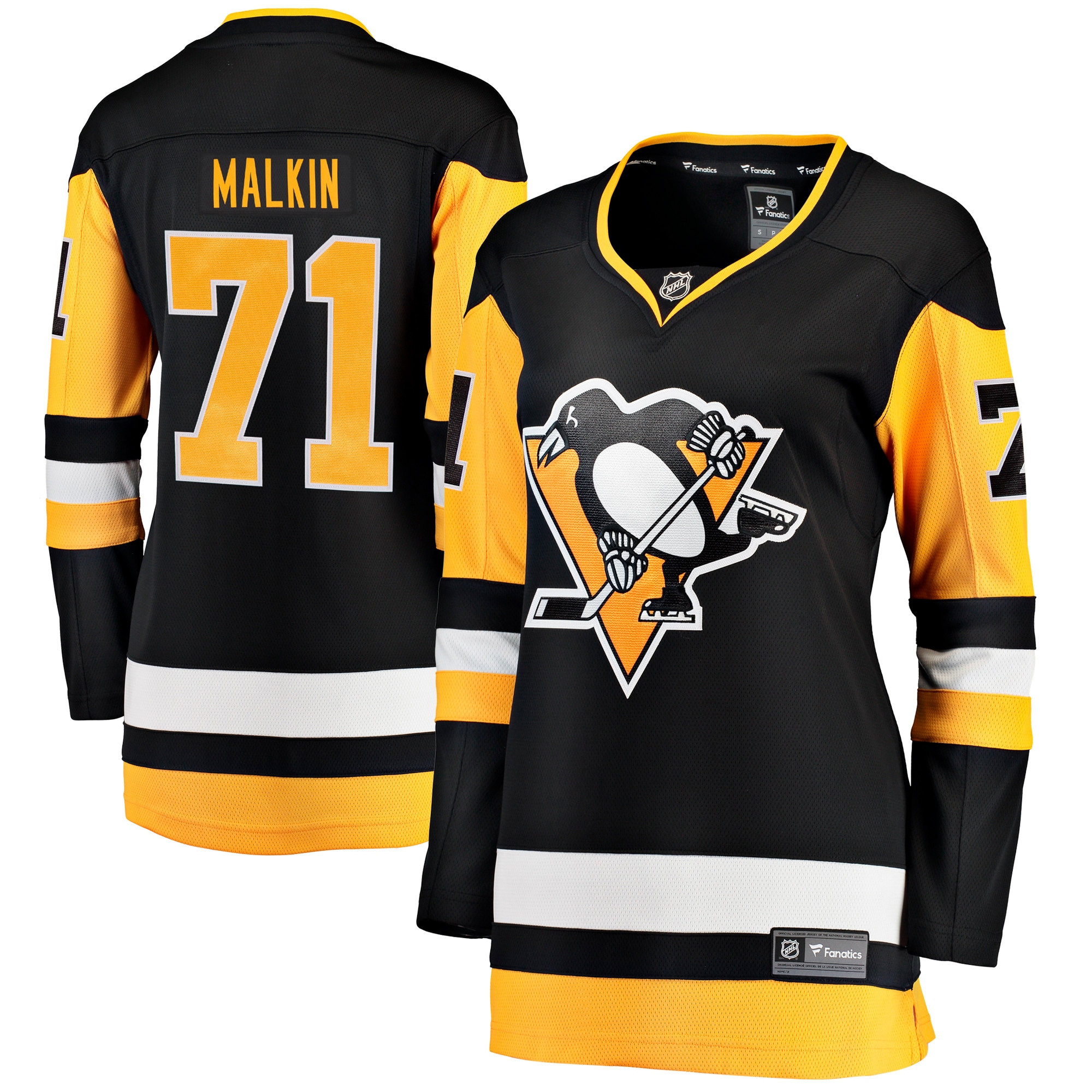 Women's Pittsburgh Penguins Evgeni Malkin Black Home Breakaway Player Jersey - JS422 