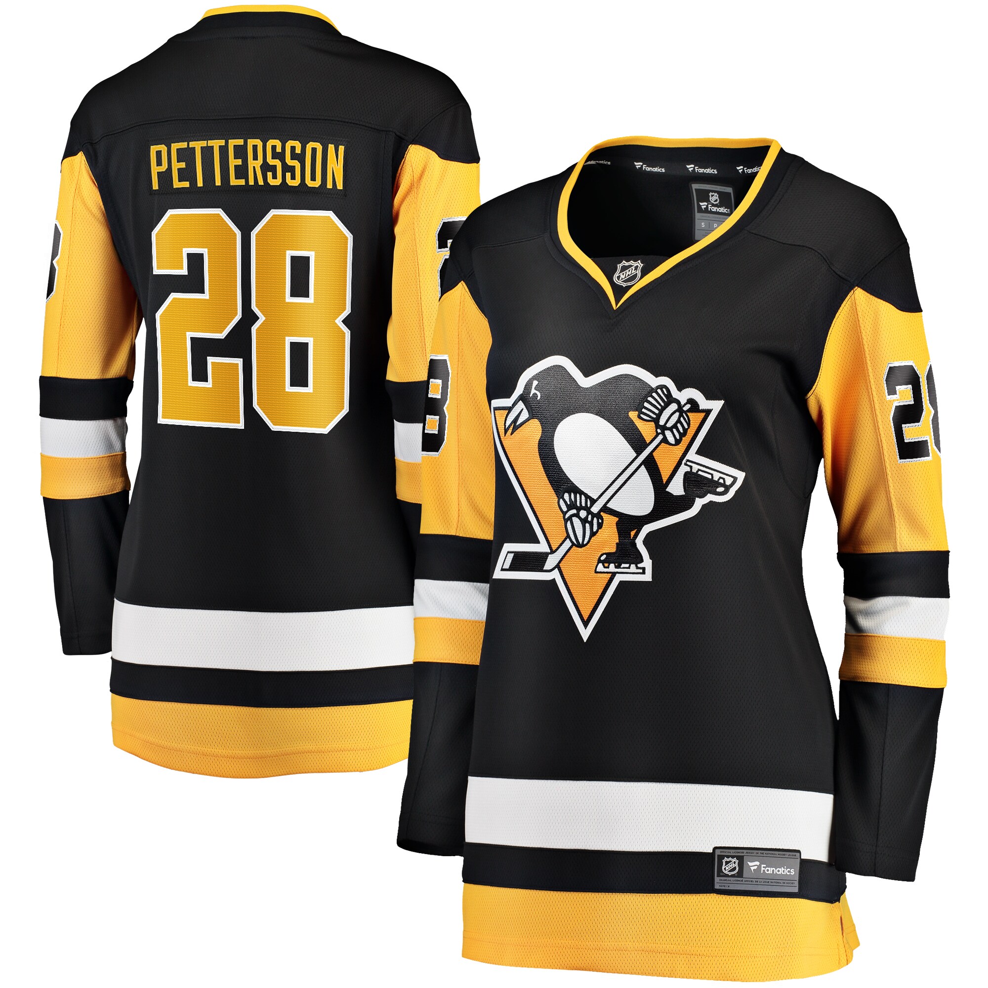 Women's Pittsburgh Penguins Marcus Pettersson Black Home Breakaway Player Jersey - JS643 