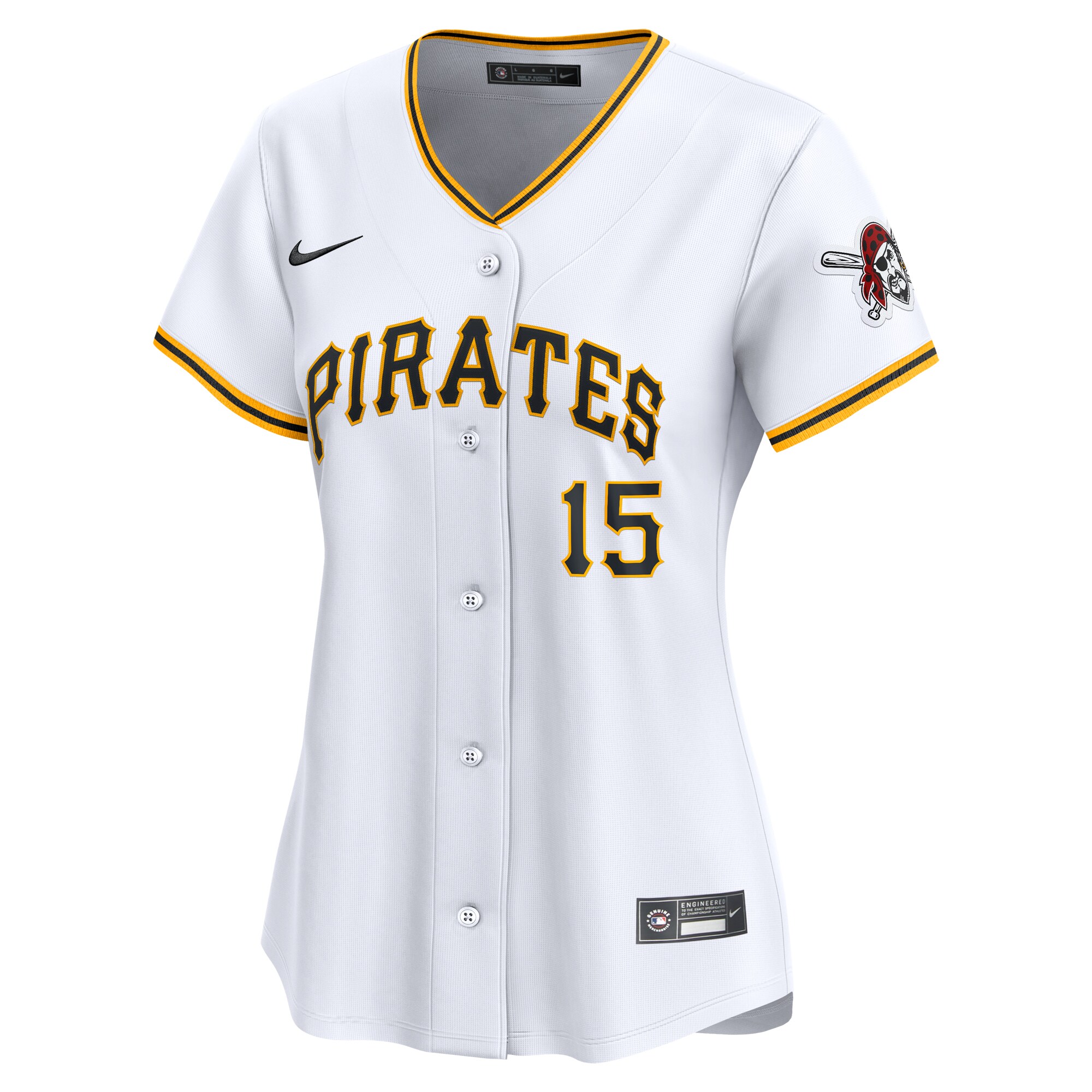 Alternative view of Women's Pittsburgh Pirates Oneil Cruz White Home Limited Player Jersey 