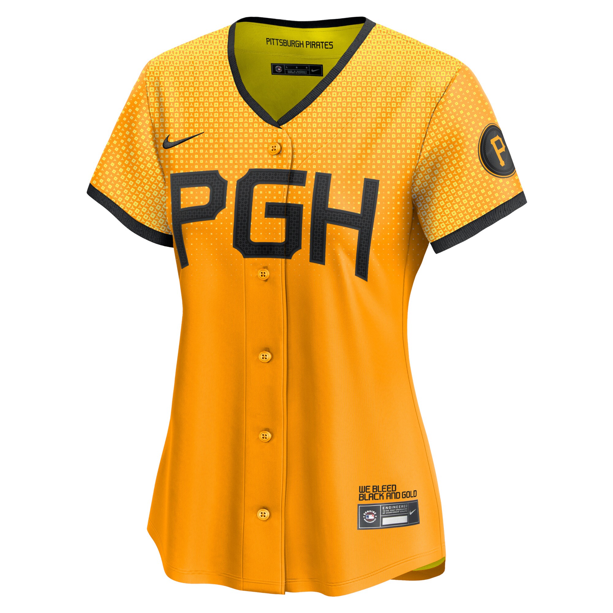 Alternative view of Women's Pittsburgh Pirates Roberto Clemente No Color City Connect Limited Player Jersey 