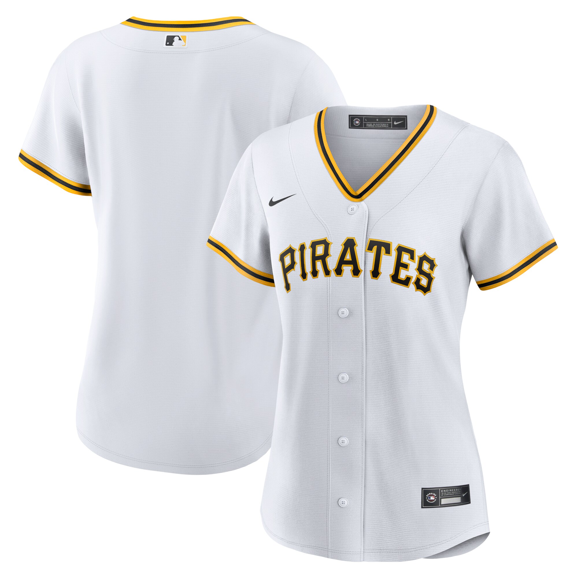Women's Pittsburgh Pirates White Home Team Jersey 