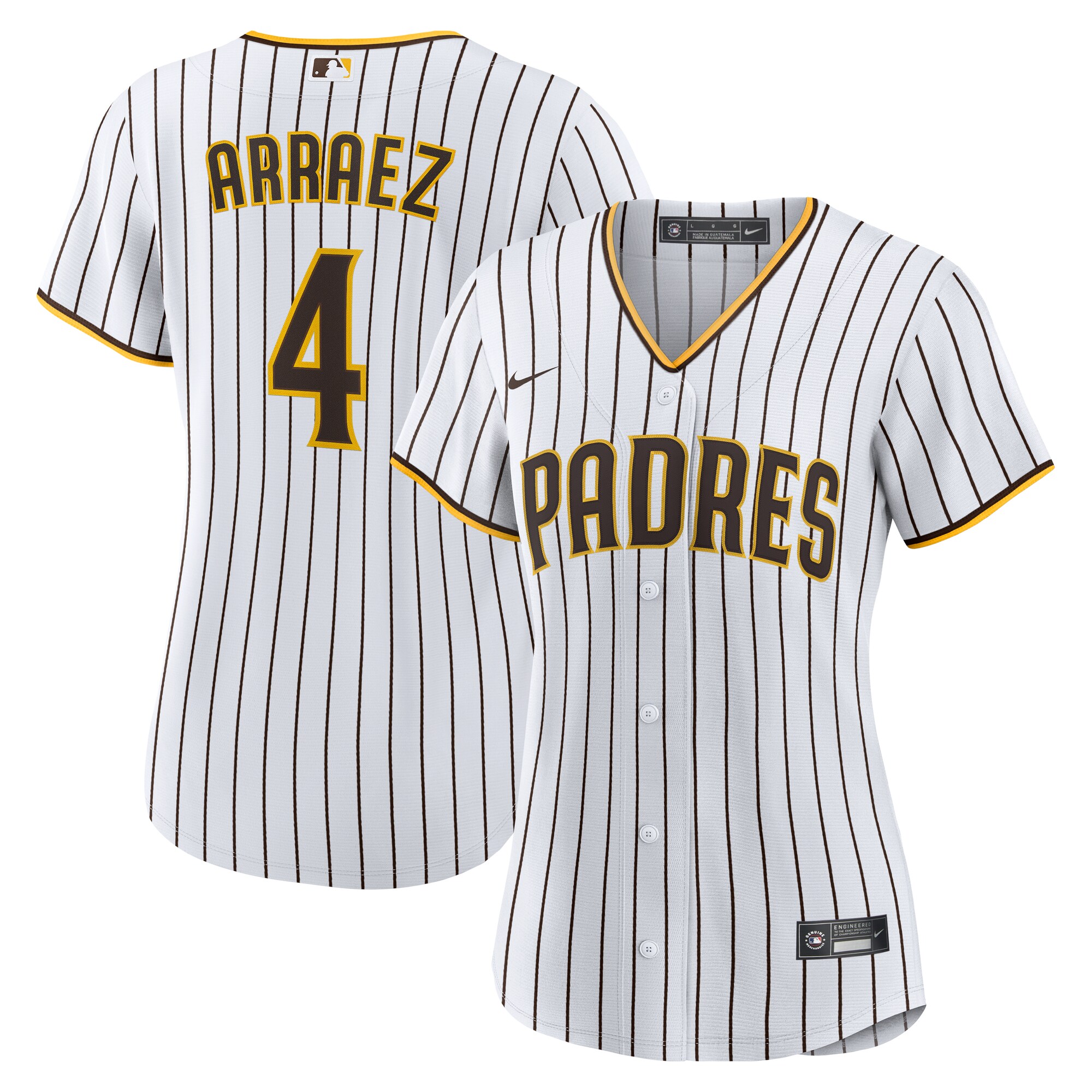 Women's San Diego Padres Luis Arraez White Home Jersey 