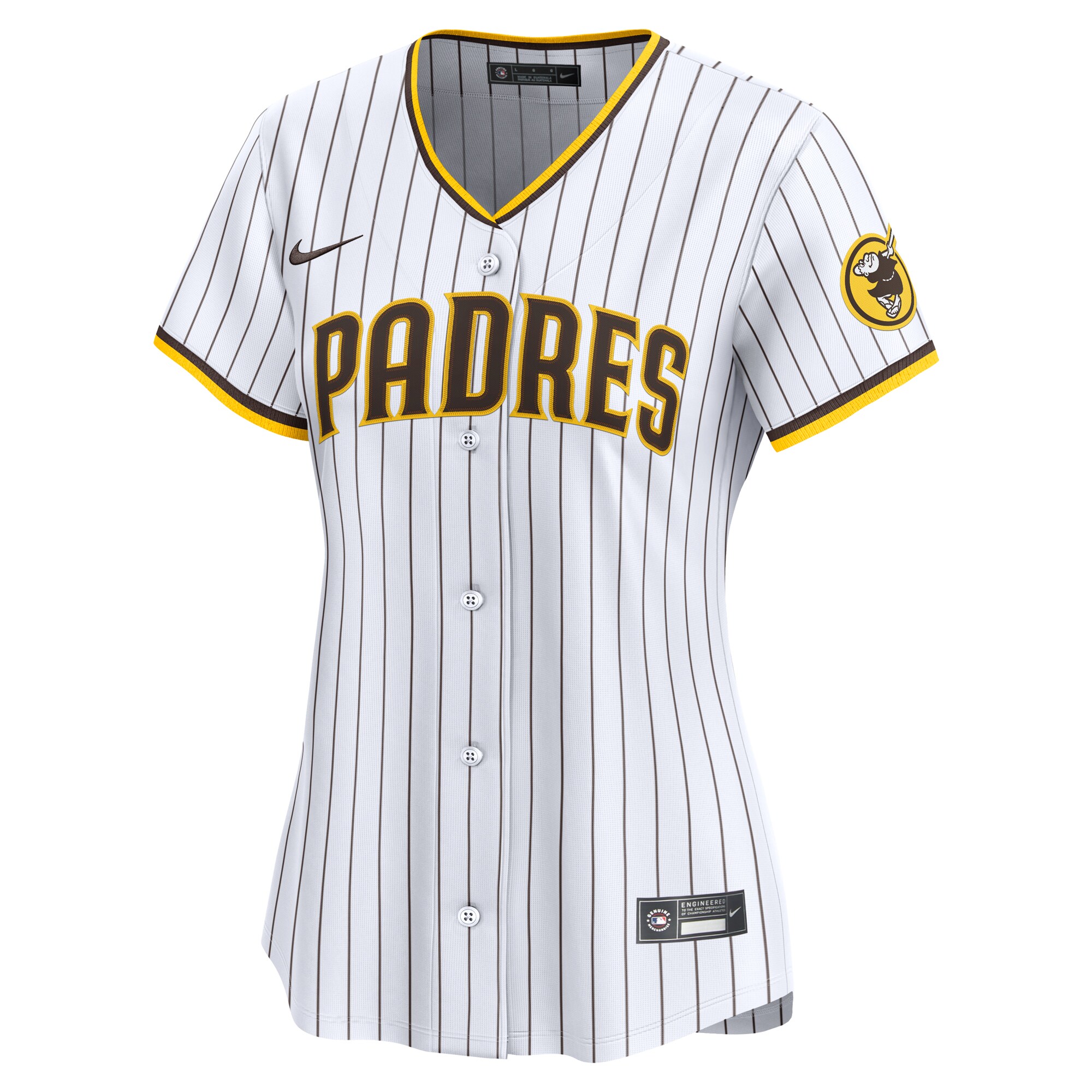Alternative view of Women's San Diego Padres White #1 Mom Home Limited Jersey 